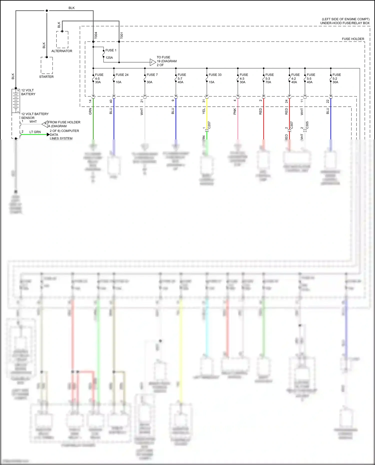Wiring diagram eps control unit for Honda Civic XI (2021-2024) (3 of 4)