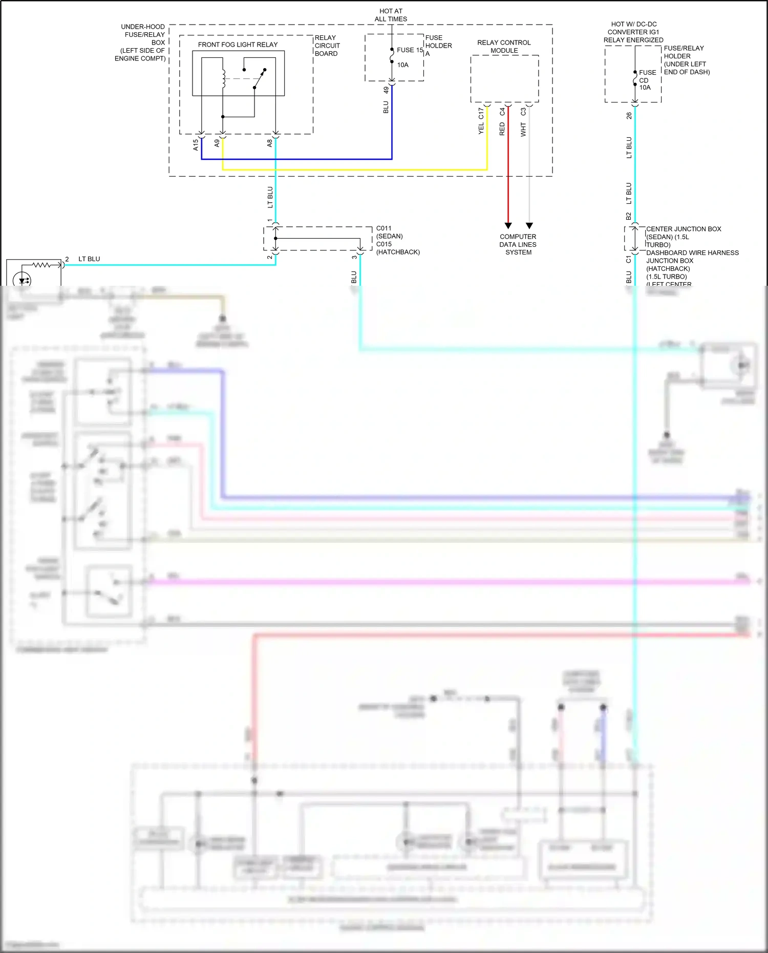Wiring diagram gauge control module for Honda Civic XI (2021-2024) (38 of 50)