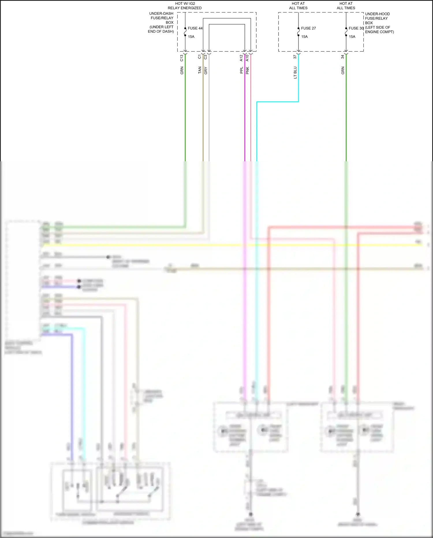 Wiring diagram led control unit for Honda Civic XI (2021-2024) (2 of 3)