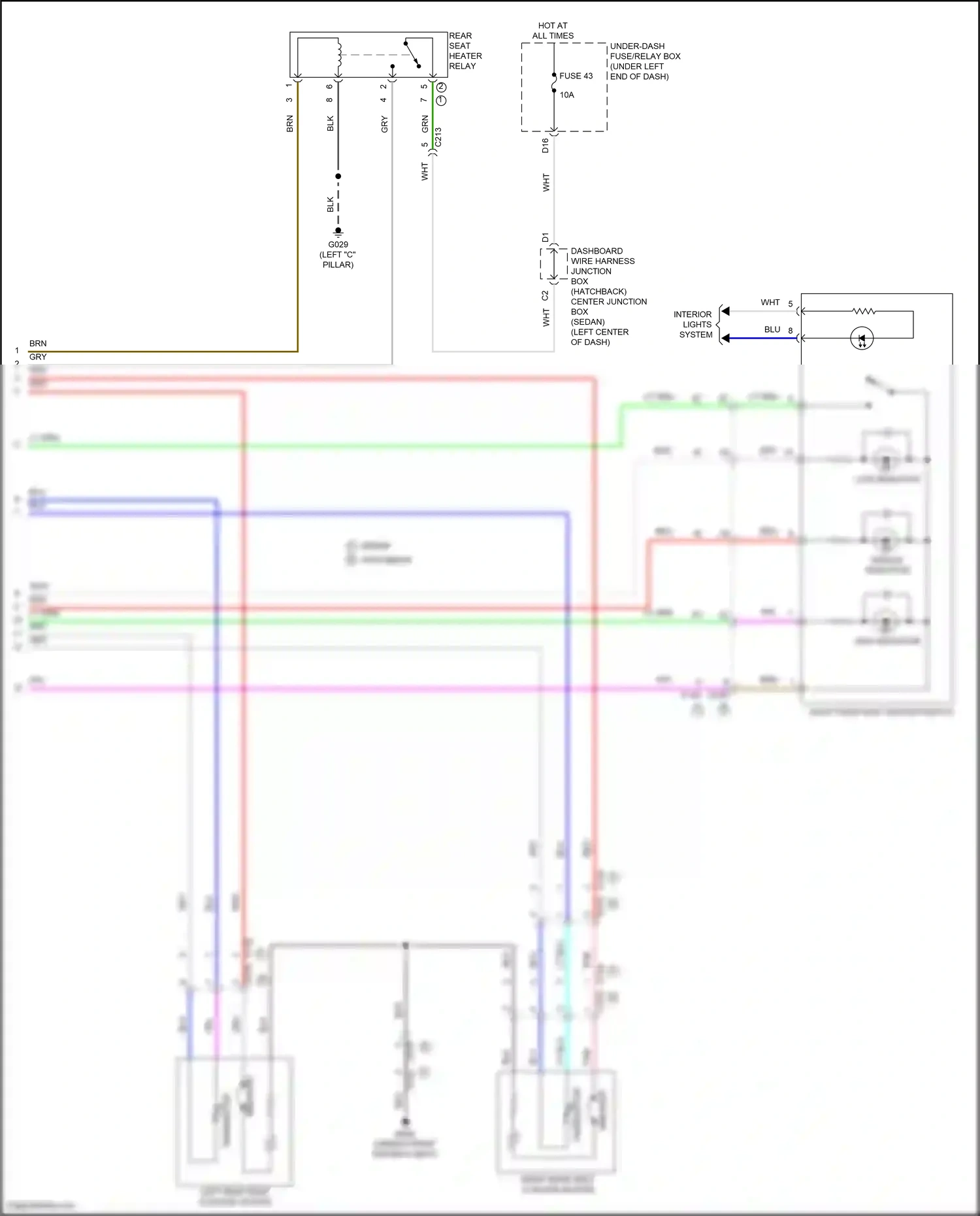 Wiring diagram low indicator for Honda Civic XI (2021-2024) (2 of 2)