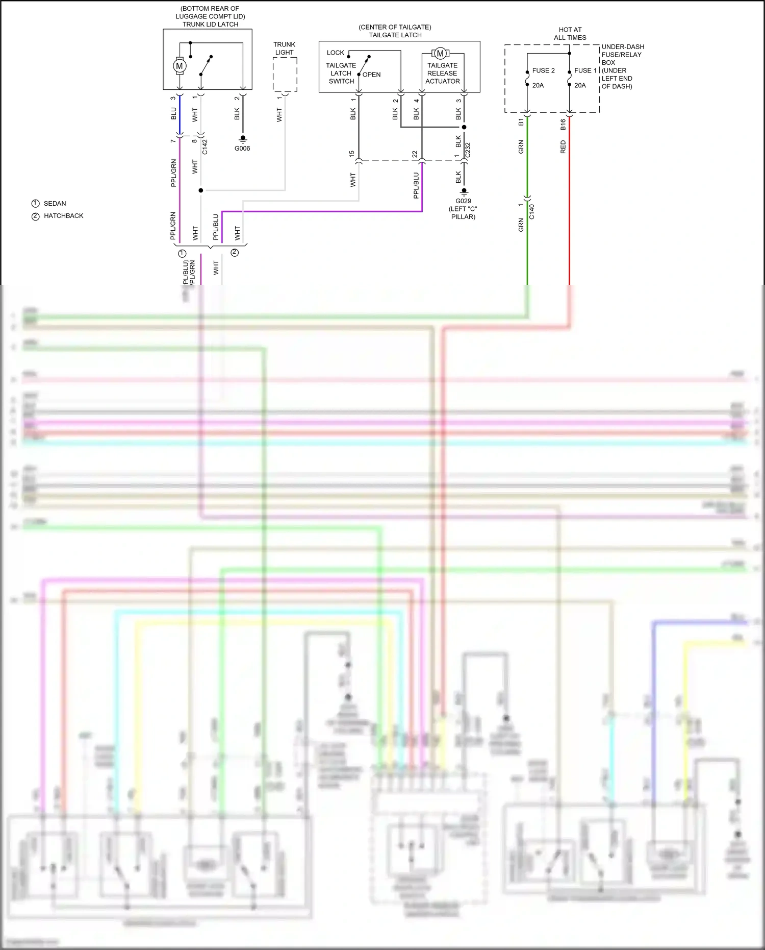 Wiring diagram power window master switch for Honda Civic XI (2021-2024) (11 of 18)