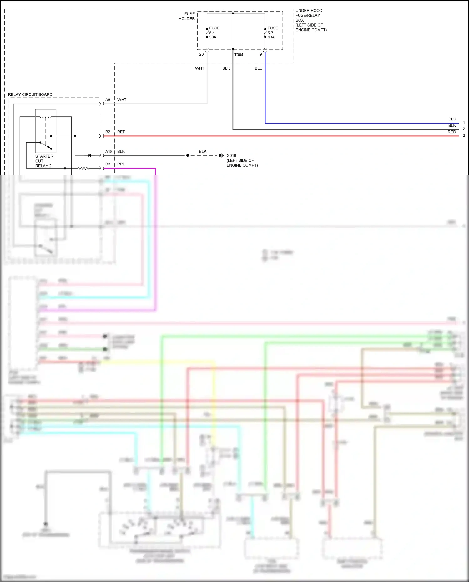 Wiring diagram shift position indicator for Honda Civic XI (2021-2024) (5 of 5)