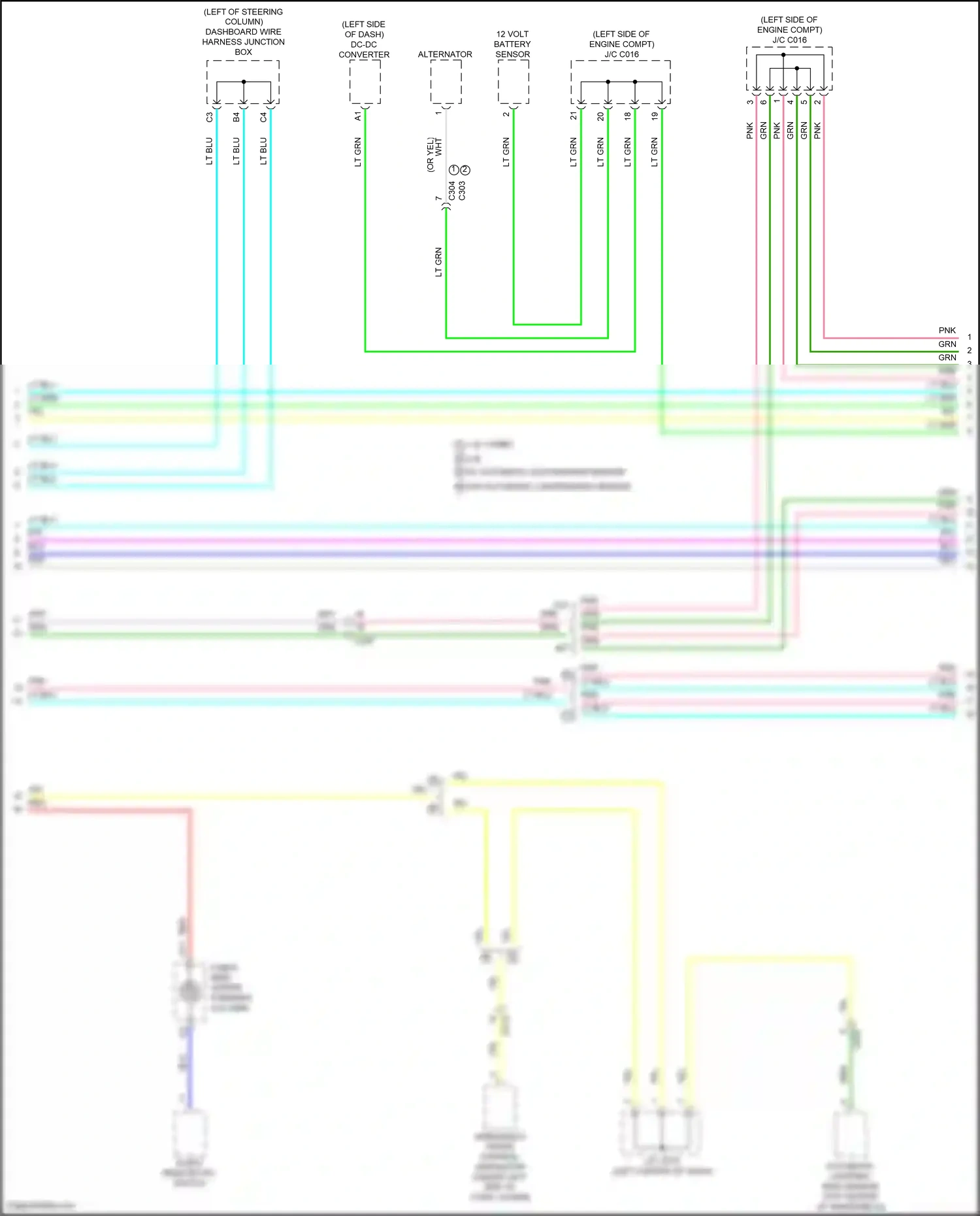 Wiring diagram w/o automatic lighting/rain sensor for Honda Civic XI (2021-2024) (1 of 1)