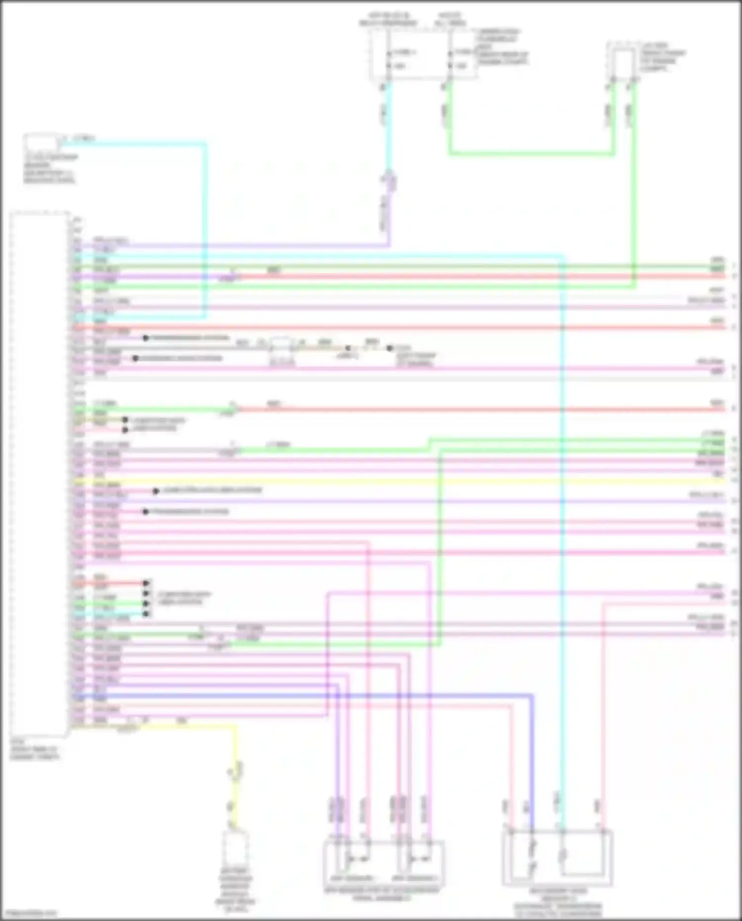 Clarity Honda II (2016-2021): Wiring diagram engine performance 1.5l, engine controls circuit (1 of 8)