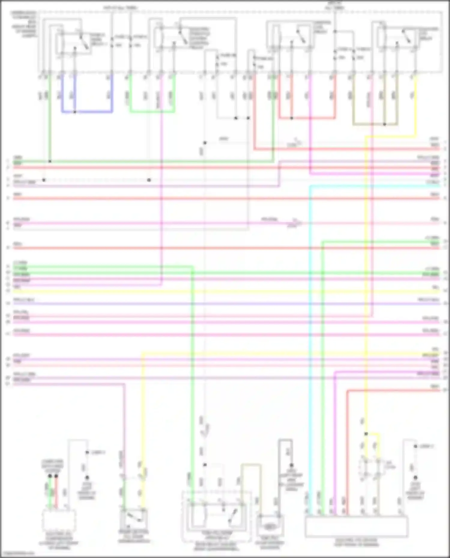 Clarity Honda II (2016-2021): Wiring diagram engine performance 1.5l, engine controls circuit (2 of 8)