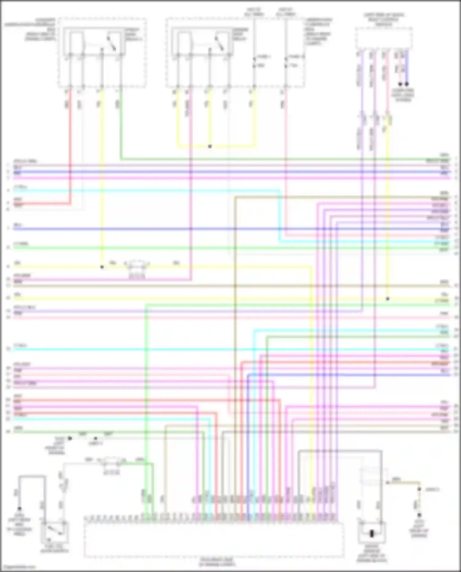 Clarity Honda II (2016-2021): Wiring diagram engine performance 1.5l, engine controls circuit (4 of 8)
