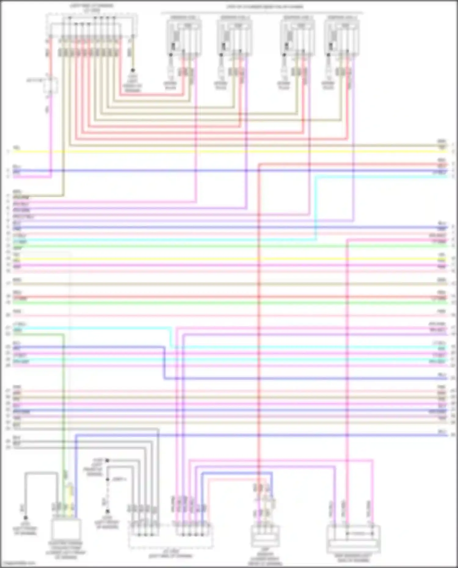 Clarity Honda II (2016-2021): Wiring diagram engine performance 1.5l, engine controls circuit (6 of 8)
