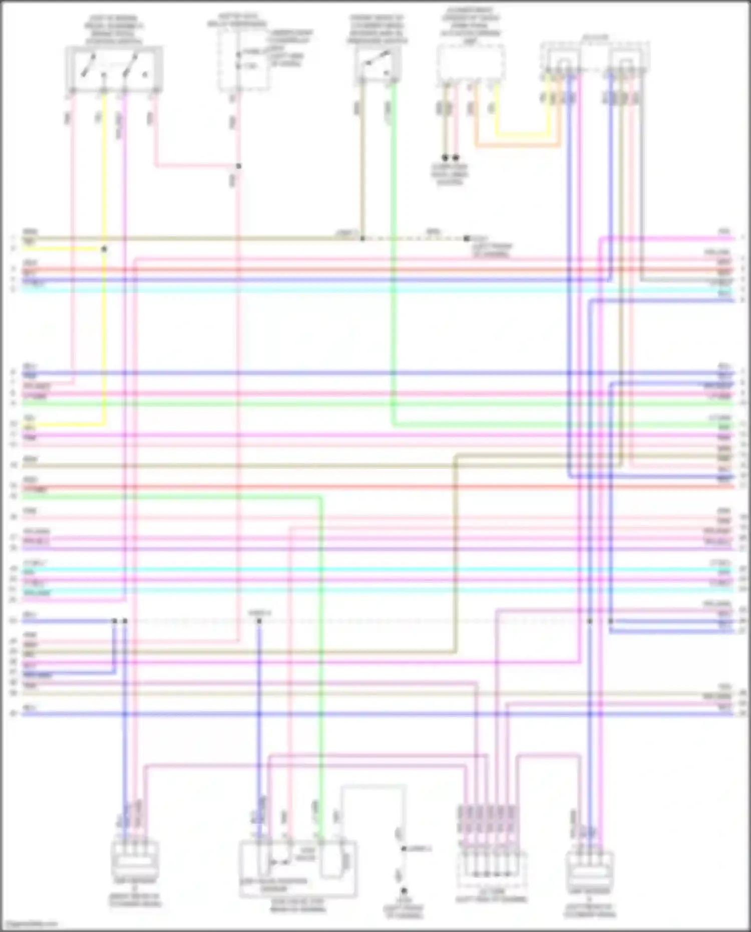 Clarity Honda II (2016-2021): Wiring diagram engine performance 1.5l, engine controls circuit (7 of 8)