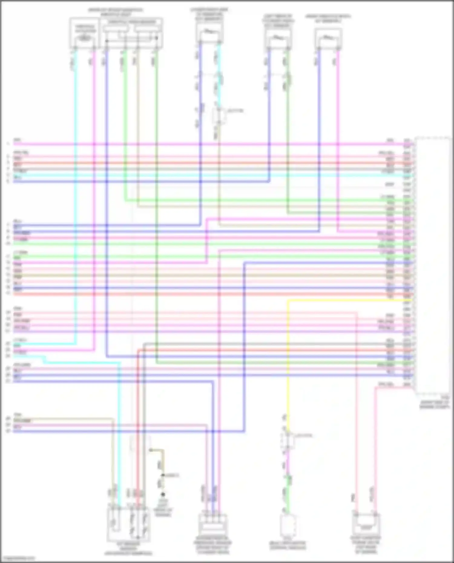 Clarity Honda II (2016-2021): Wiring diagram engine performance 1.5l, engine controls circuit (8 of 8)