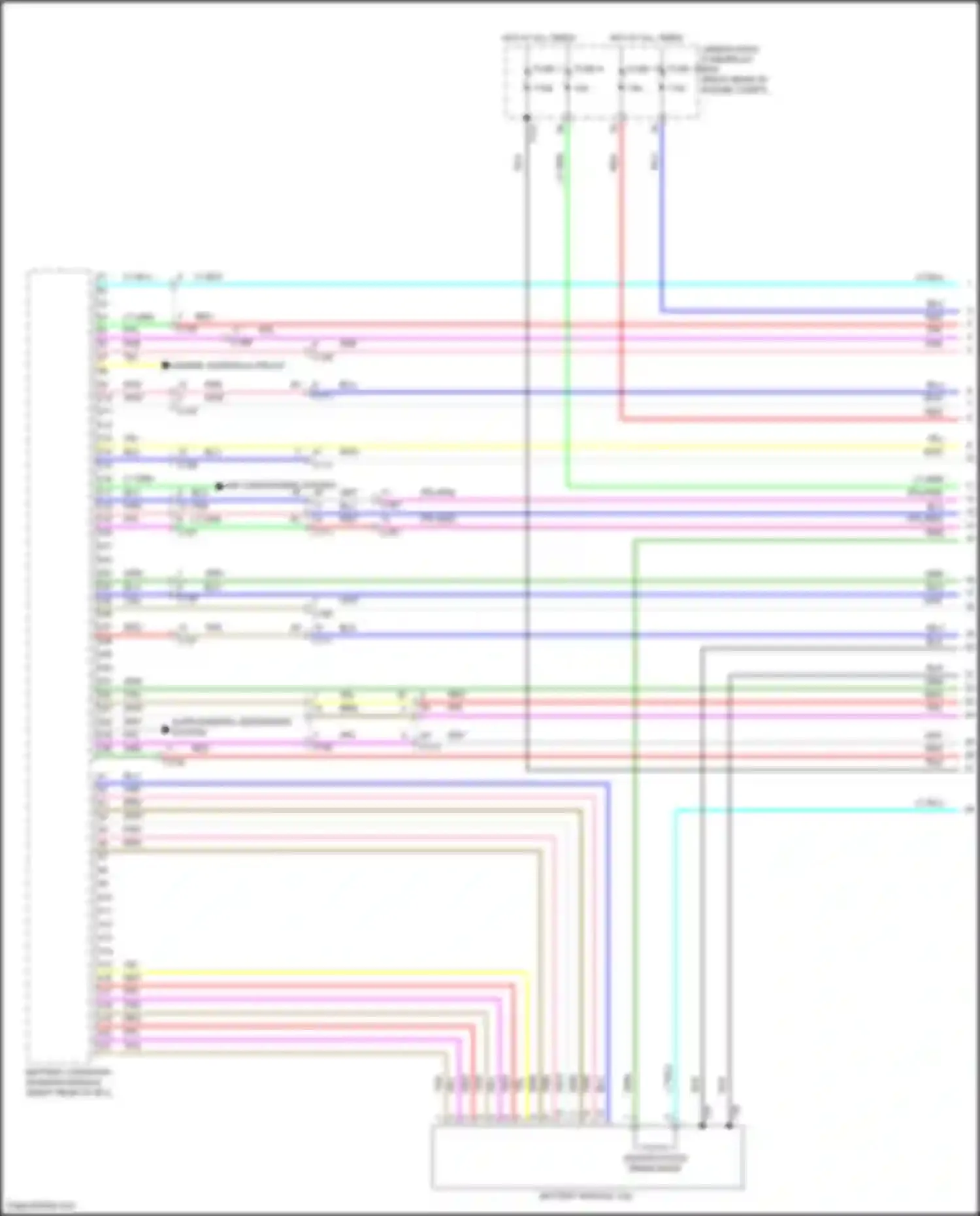 Clarity Honda II (2016-2021): Wiring diagram engine performance 1.5l, hybrid control circuit (1 of 17)