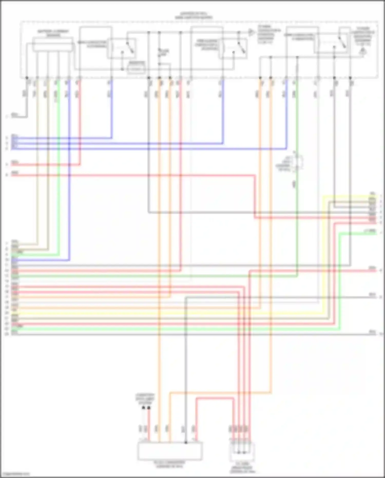 Clarity Honda II (2016-2021): Wiring diagram engine performance 1.5l, hybrid control circuit (10 of 17)