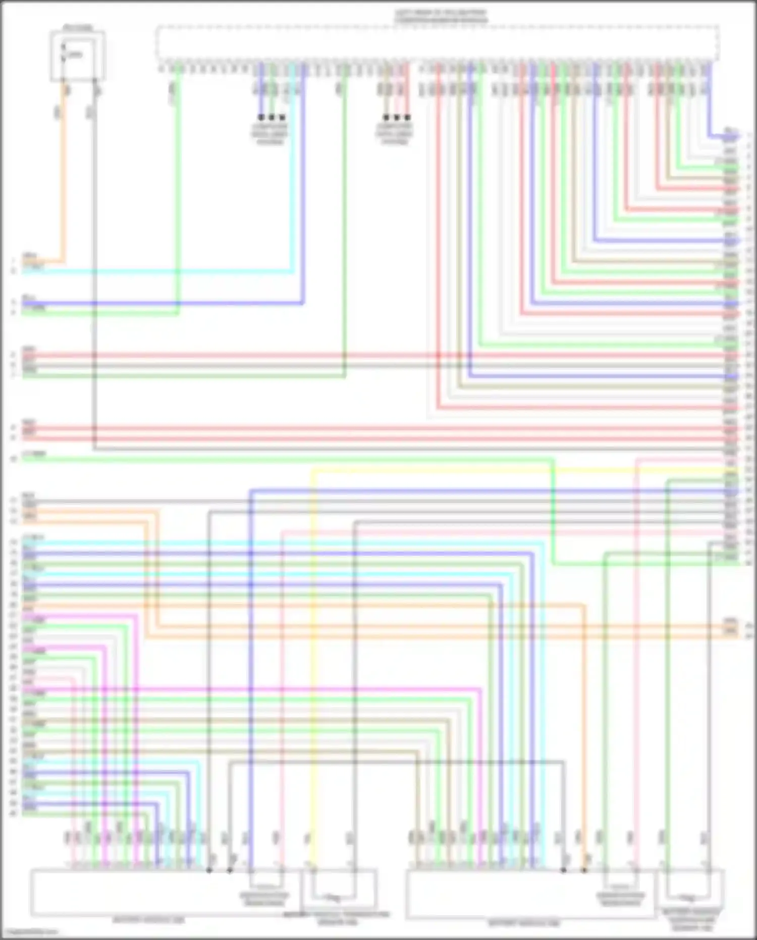Clarity Honda II (2016-2021): Wiring diagram engine performance 1.5l, hybrid control circuit (13 of 17)