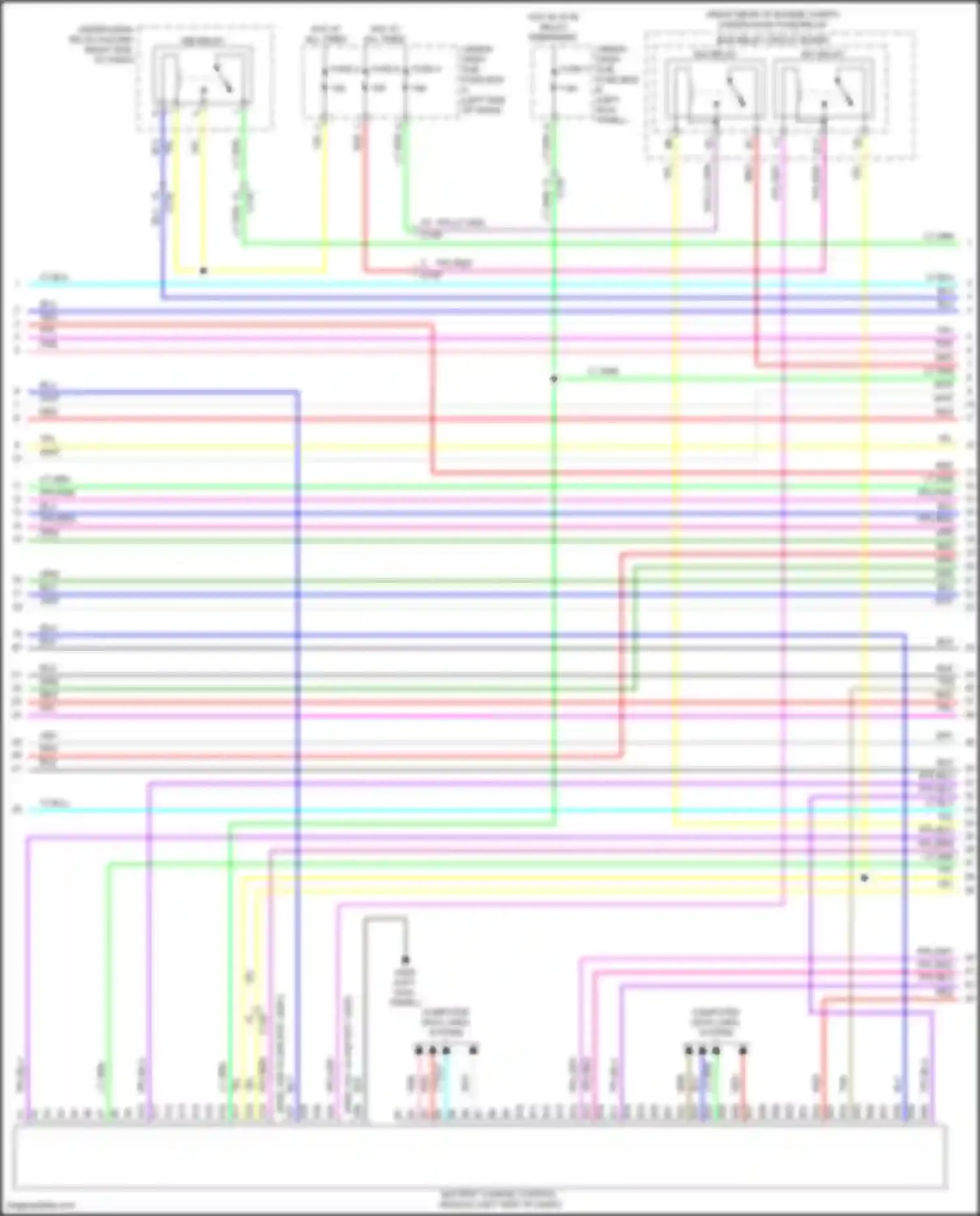 Clarity Honda II (2016-2021): Wiring diagram engine performance 1.5l, hybrid control circuit (2 of 17)