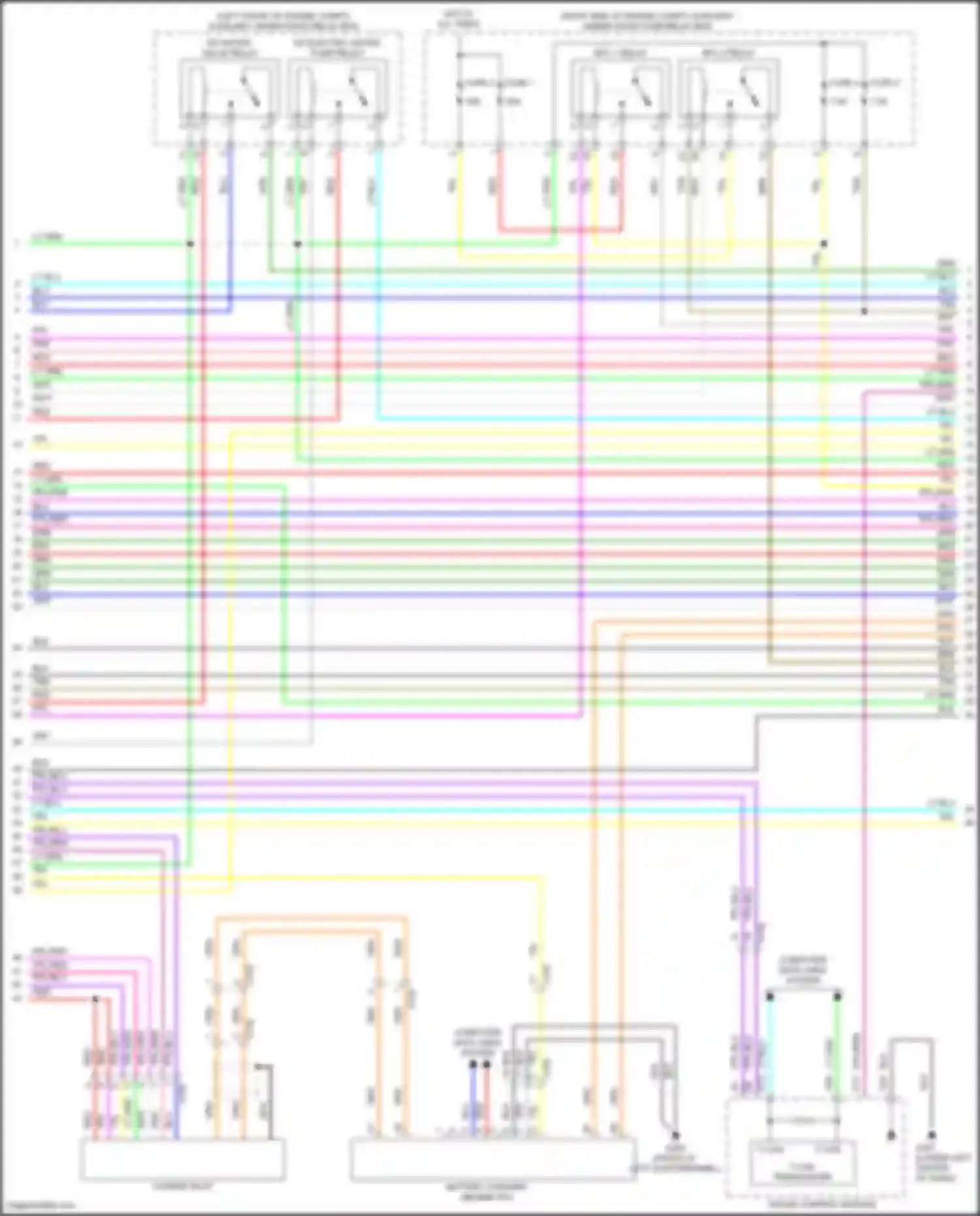 Clarity Honda II (2016-2021): Wiring diagram engine performance 1.5l, hybrid control circuit (3 of 17)