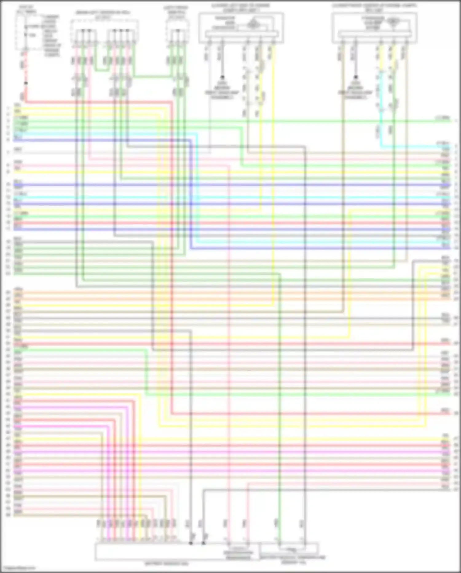 Clarity Honda II (2016-2021): Wiring diagram engine performance 1.5l, hybrid control circuit (6 of 17)