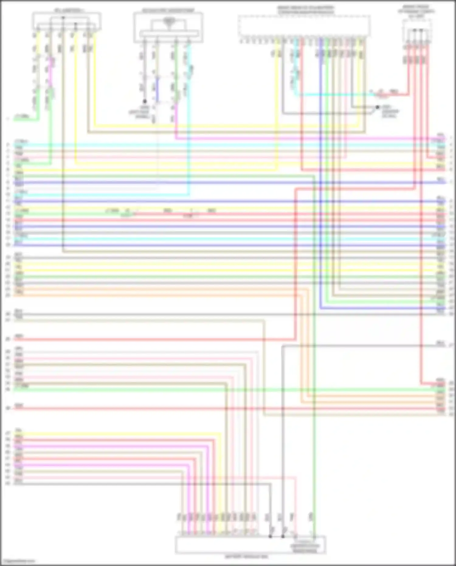 Clarity Honda II (2016-2021): Wiring diagram engine performance 1.5l, hybrid control circuit (7 of 17)
