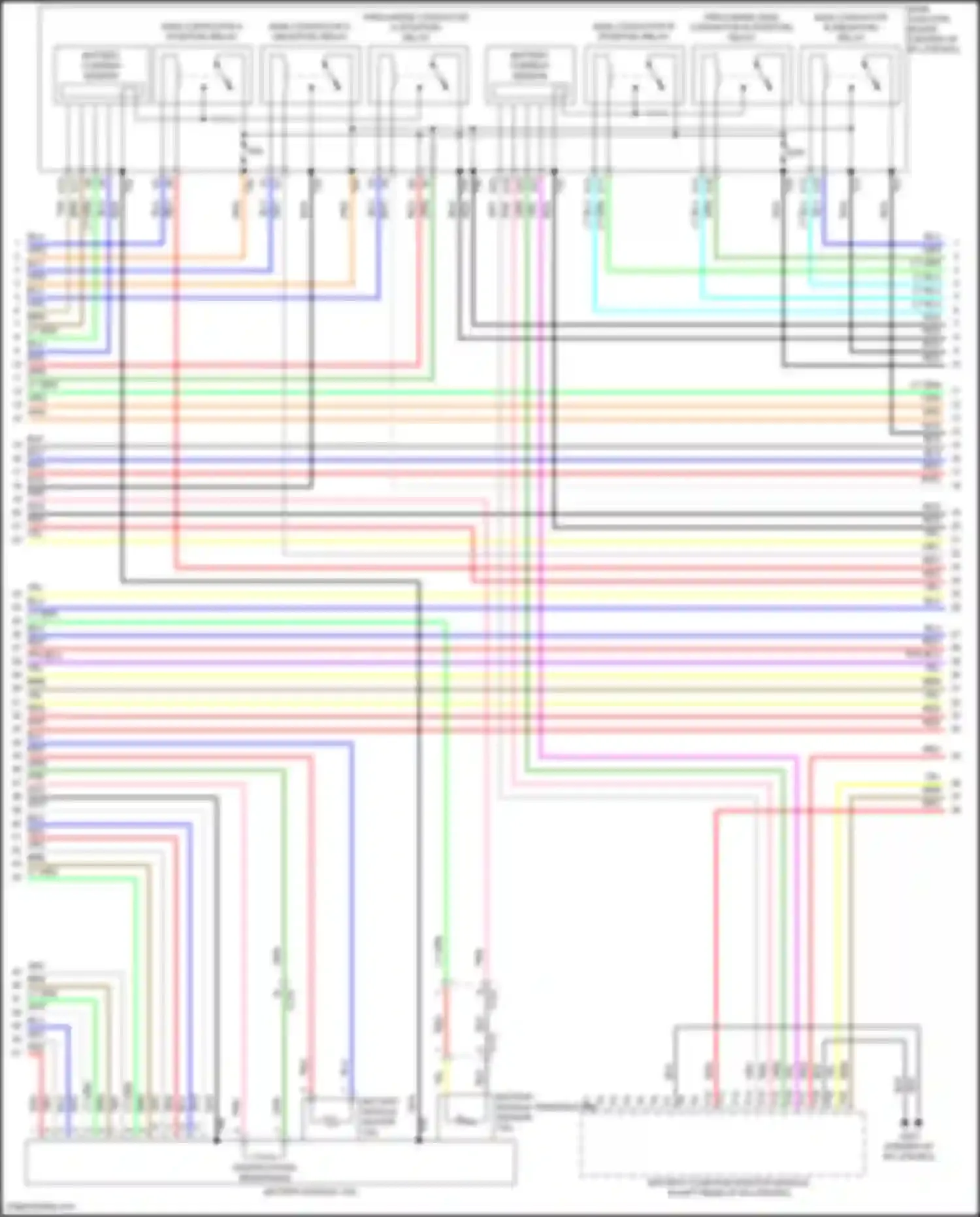 Clarity Honda II (2016-2021): Wiring diagram engine performance electric, engine controls circuit (10 of 22)