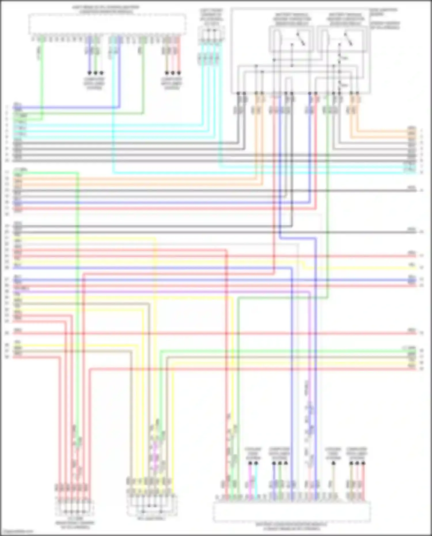 Clarity Honda II (2016-2021): Wiring diagram engine performance electric, engine controls circuit (11 of 22)