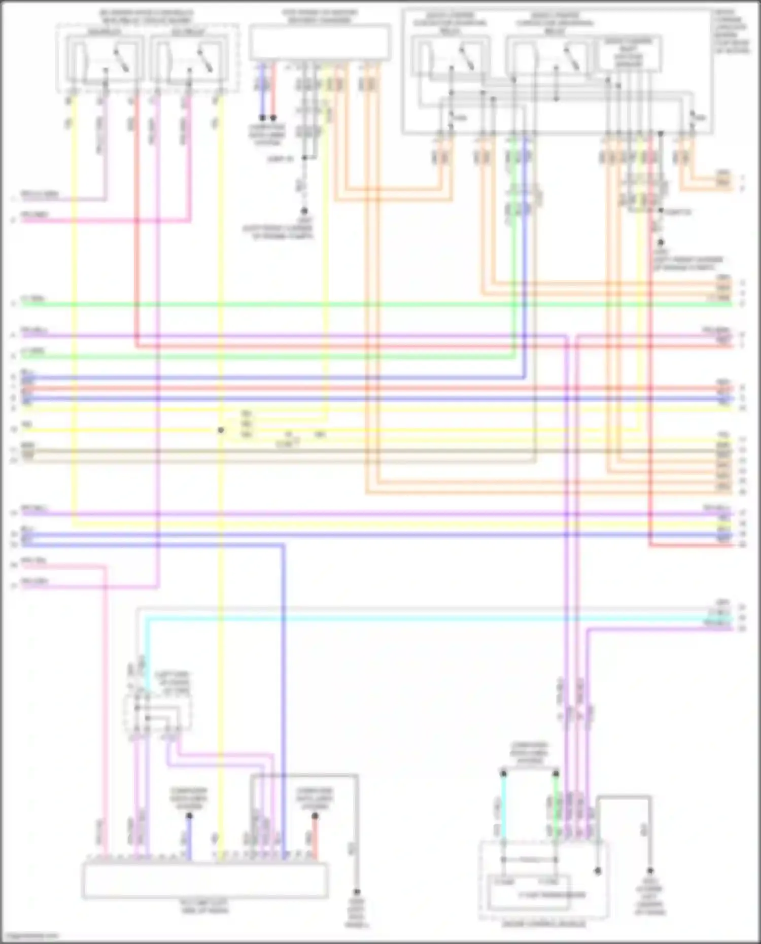 Clarity Honda II (2016-2021): Wiring diagram engine performance electric, engine controls circuit (2 of 22)