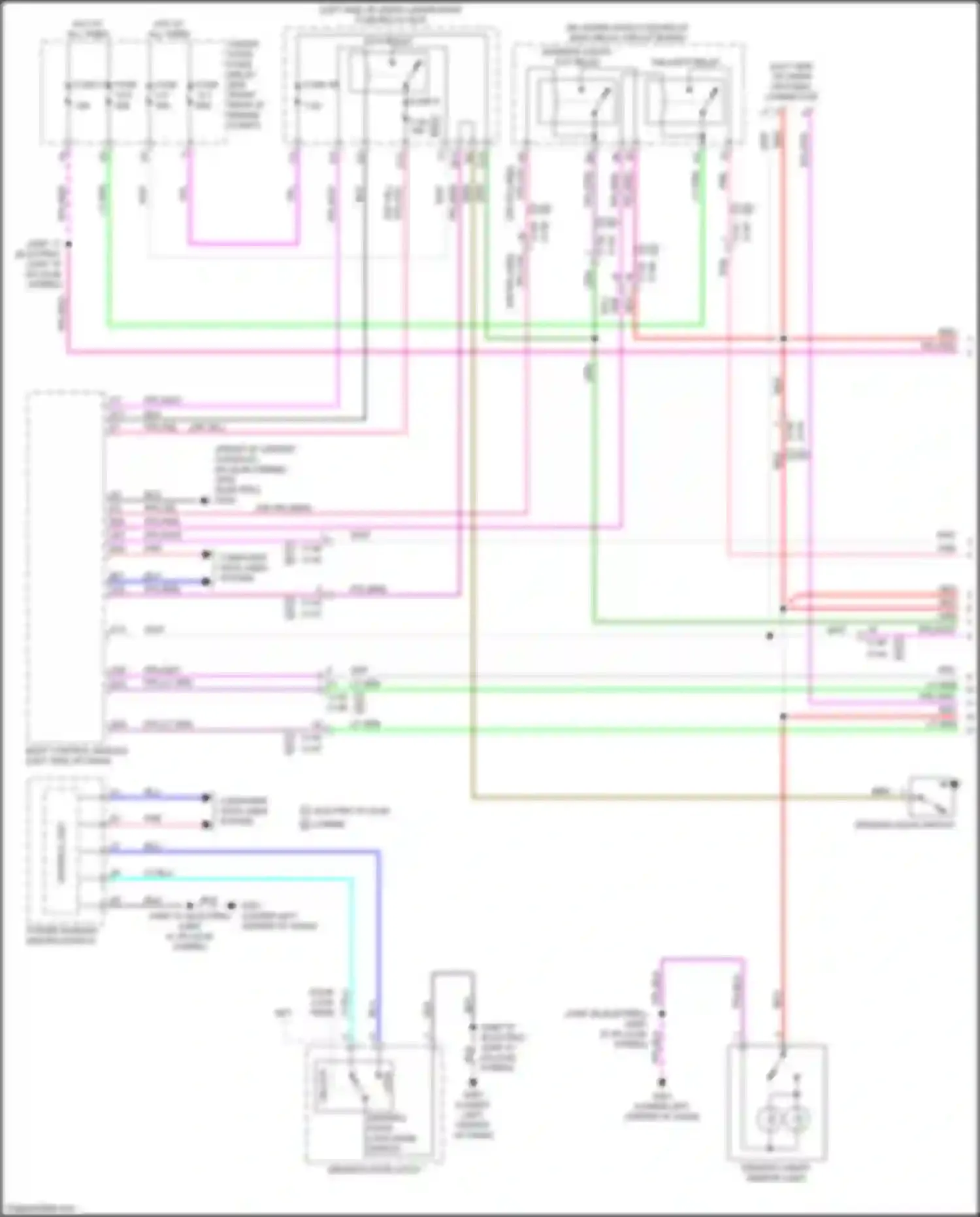 Clarity Honda II (2016-2021): Courtesy lamps circuit (1 of 3)