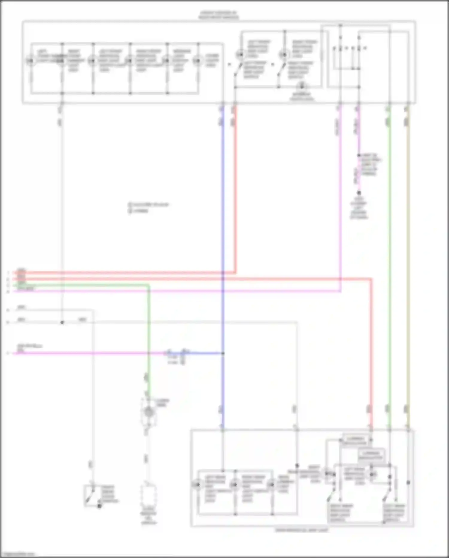 Clarity Honda II (2016-2021): Courtesy lamps circuit (3 of 3)