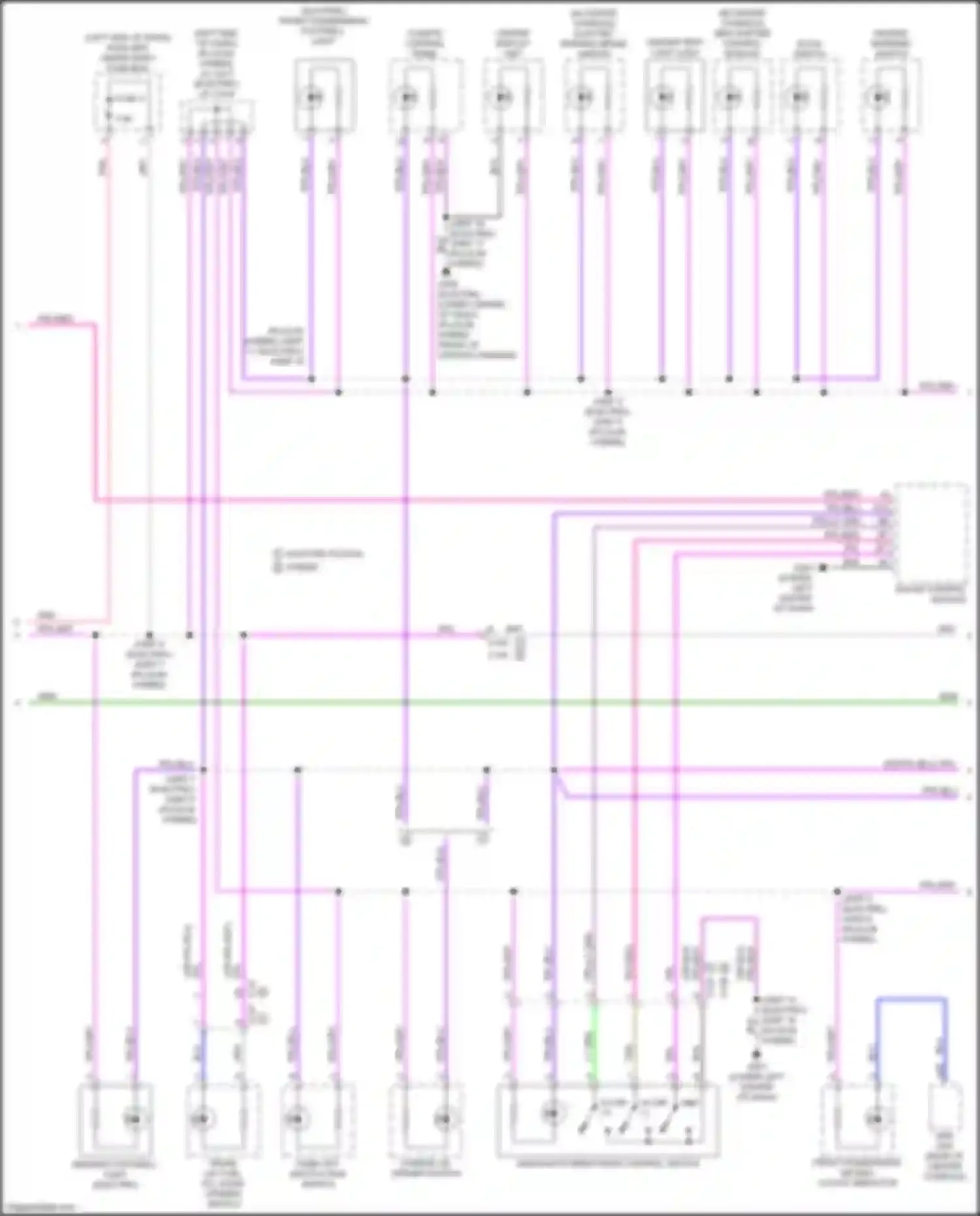 Clarity Honda II (2016-2021): Instrument illumination circuit (2 of 3)