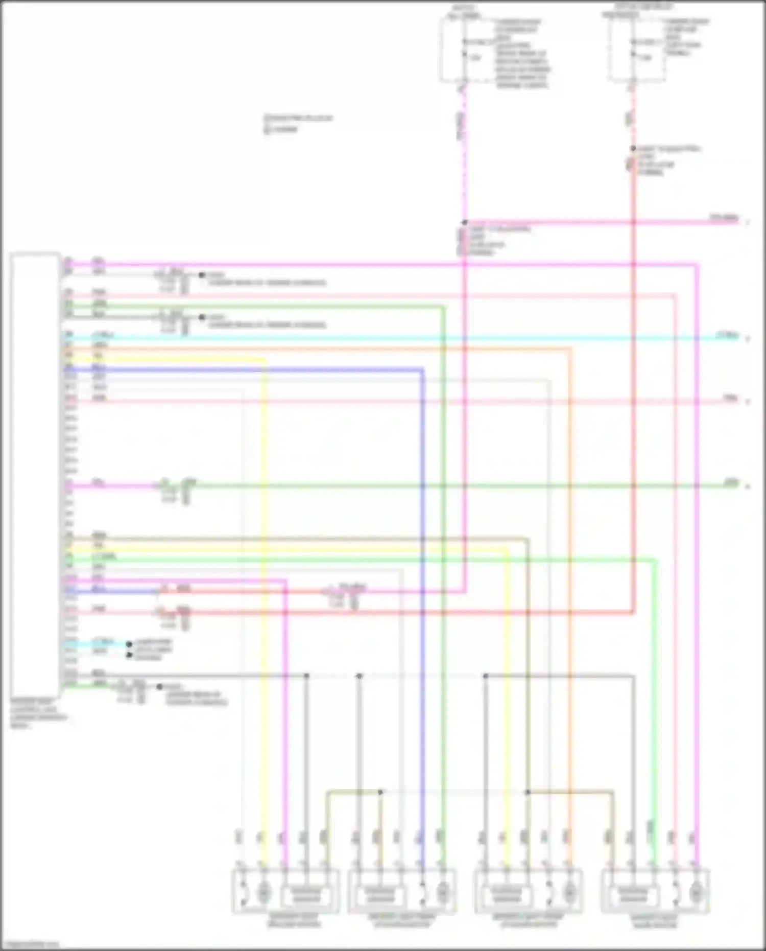 Clarity Honda II (2016-2021): Memory systems circuit (1 of 2)