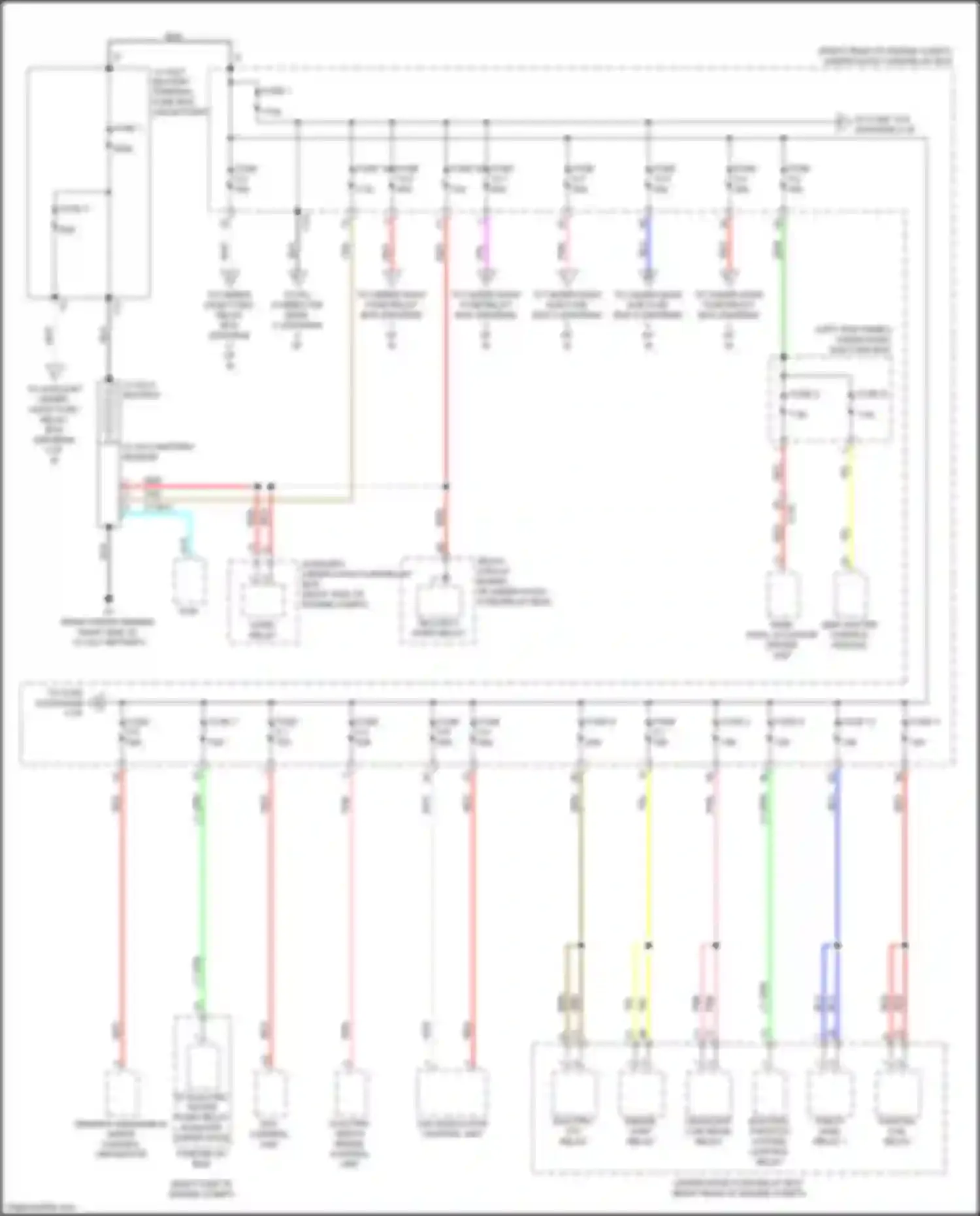 Clarity Honda II (2016-2021): 1.5l, power distribution circuit (1 of 8)