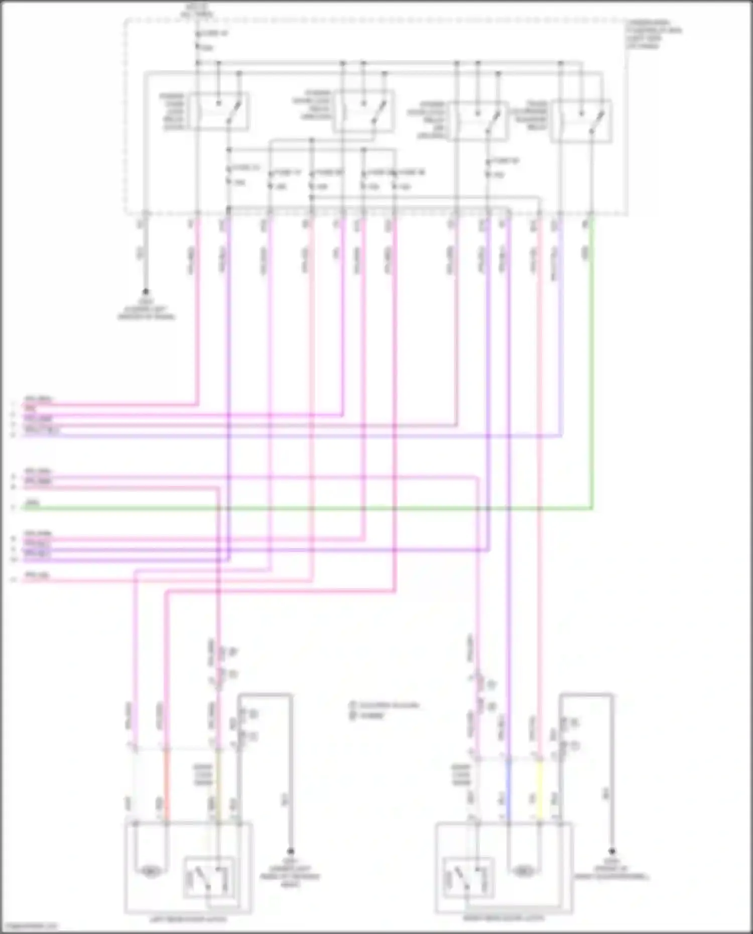 Clarity Honda II (2016-2021): Power door locks circuit (6 of 6)