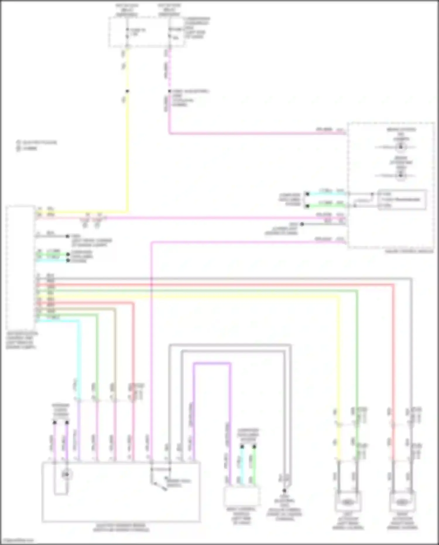 Clarity Honda II (2016-2021): Electric parking brake circuit