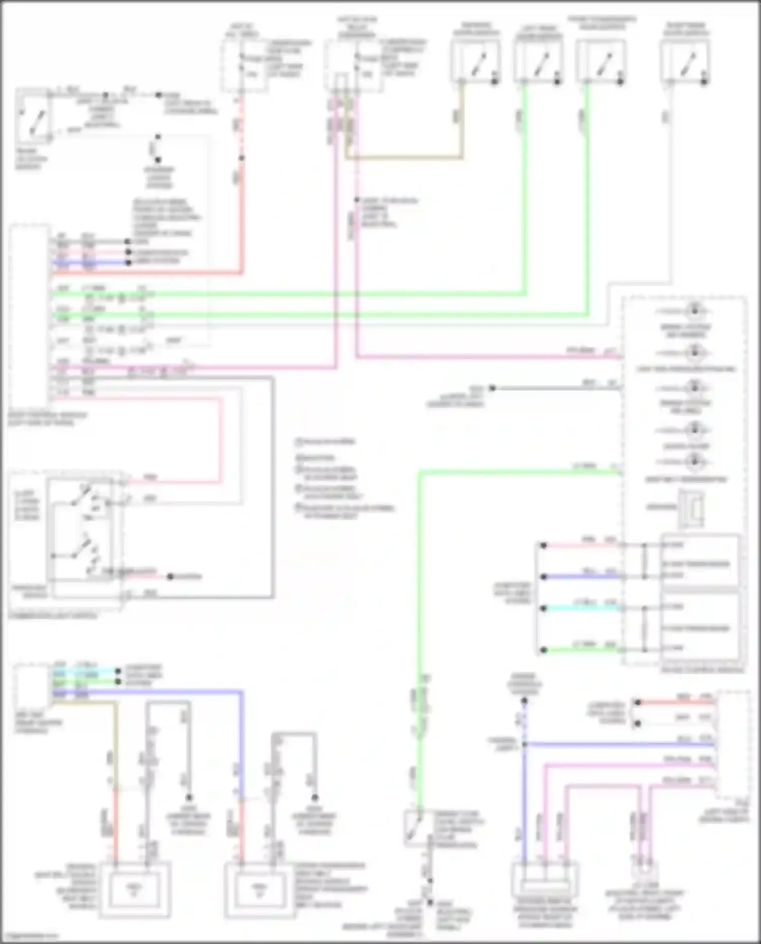 Clarity Honda II (2016-2021): Warning systems circuit