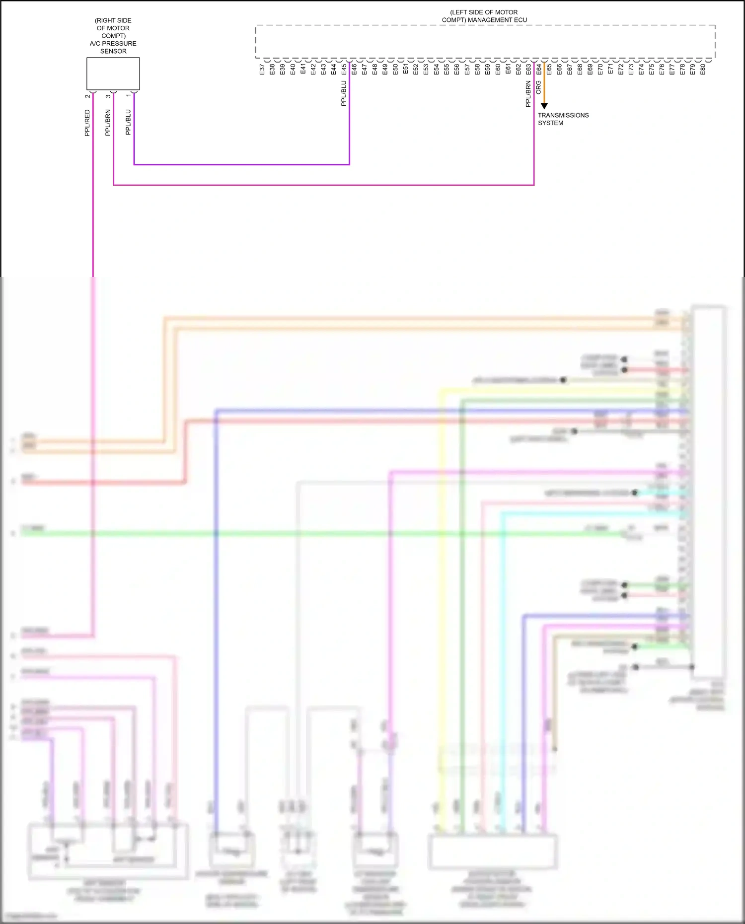 Wiring diagram app sensor b for Honda Clarity II (2016-2021) (3 of 3)