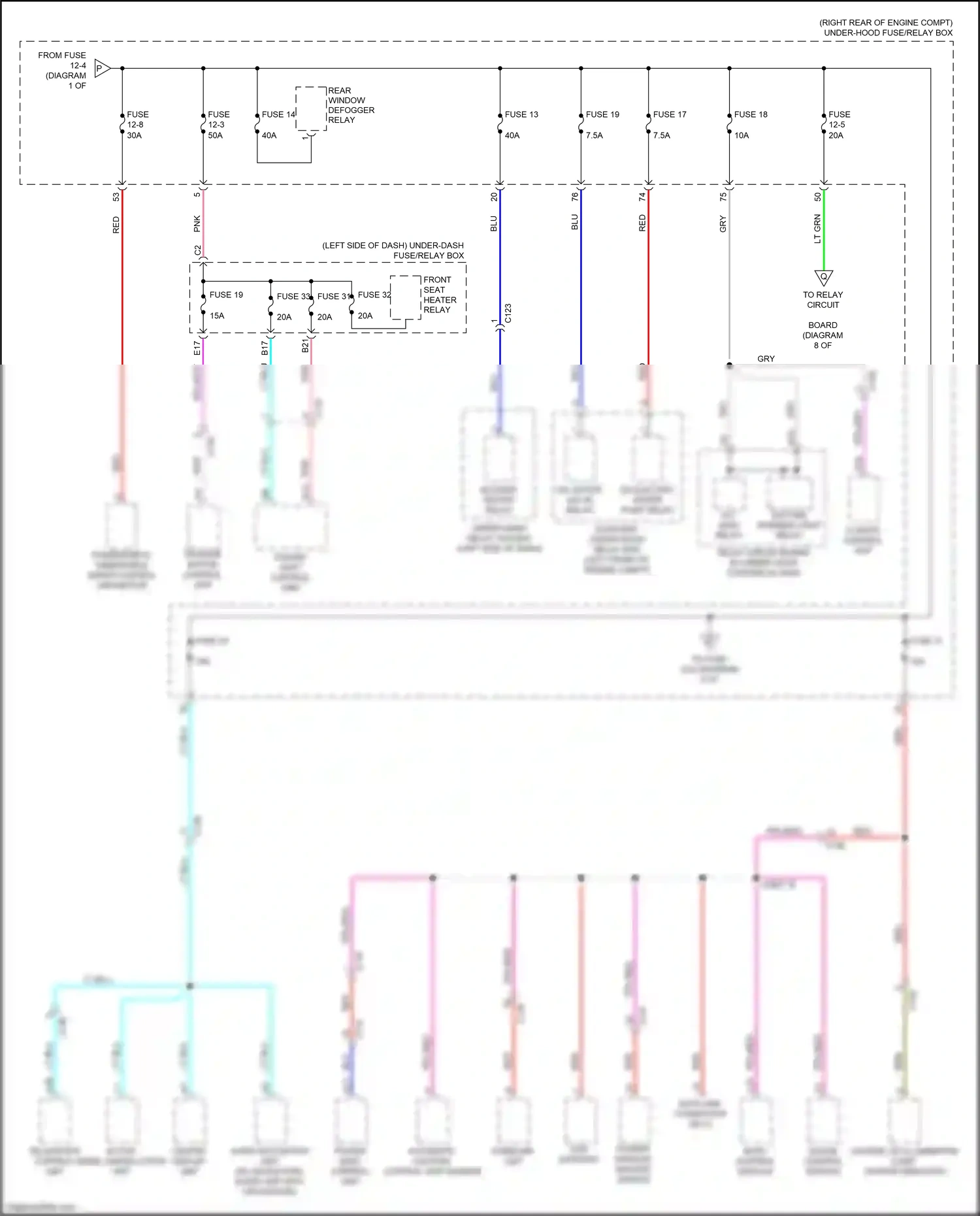 Wiring diagram automatic lighting control unit-sensor for Honda Clarity II (2016-2021) (3 of 9)