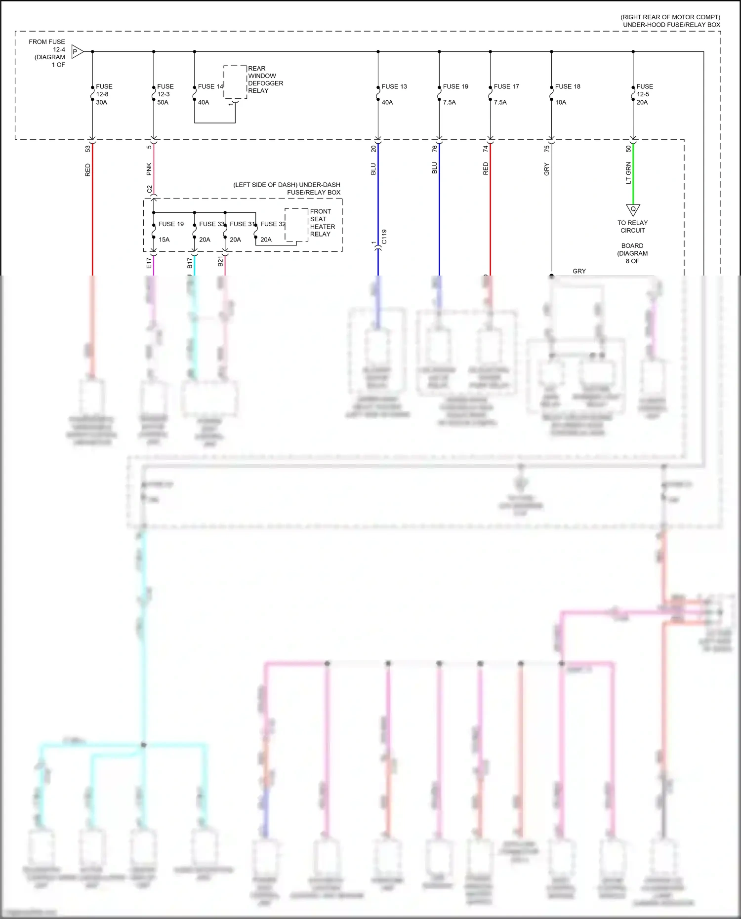 Wiring diagram automatic lighting control unit-sensor for Honda Clarity II (2016-2021) (6 of 9)