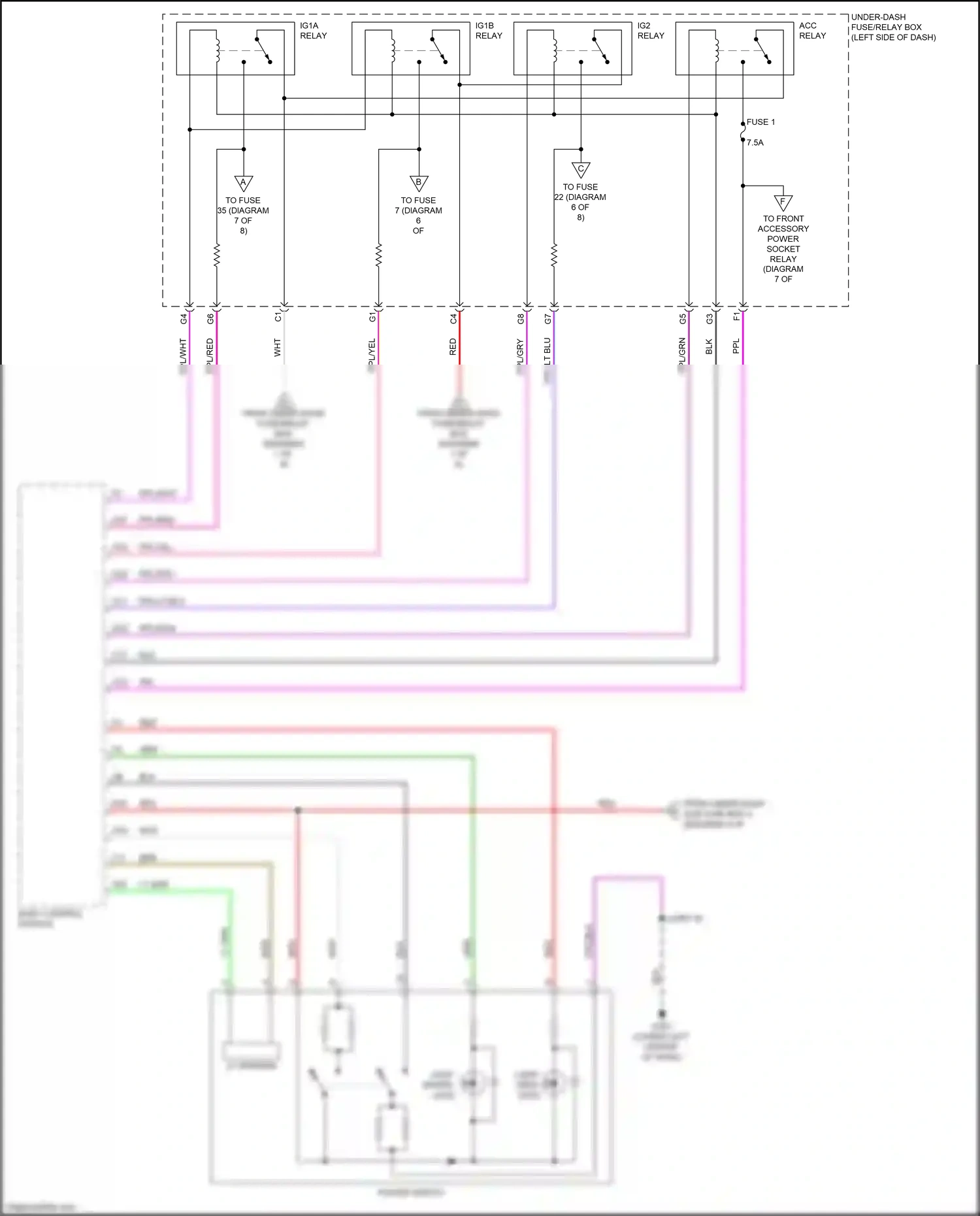 Wiring diagram body control module for Honda Clarity II (2016-2021) (12 of 36)