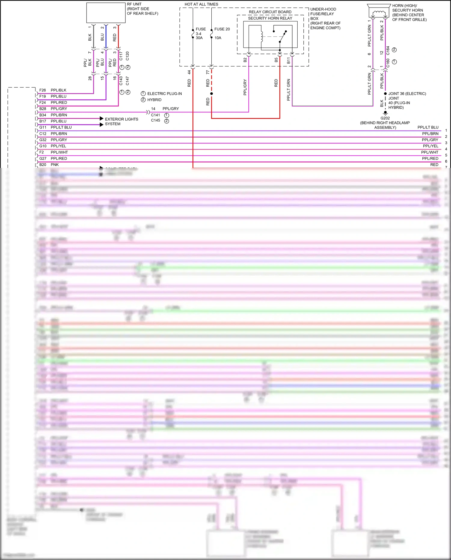 Wiring diagram body control module for Honda Clarity II (2016-2021) (2 of 36)