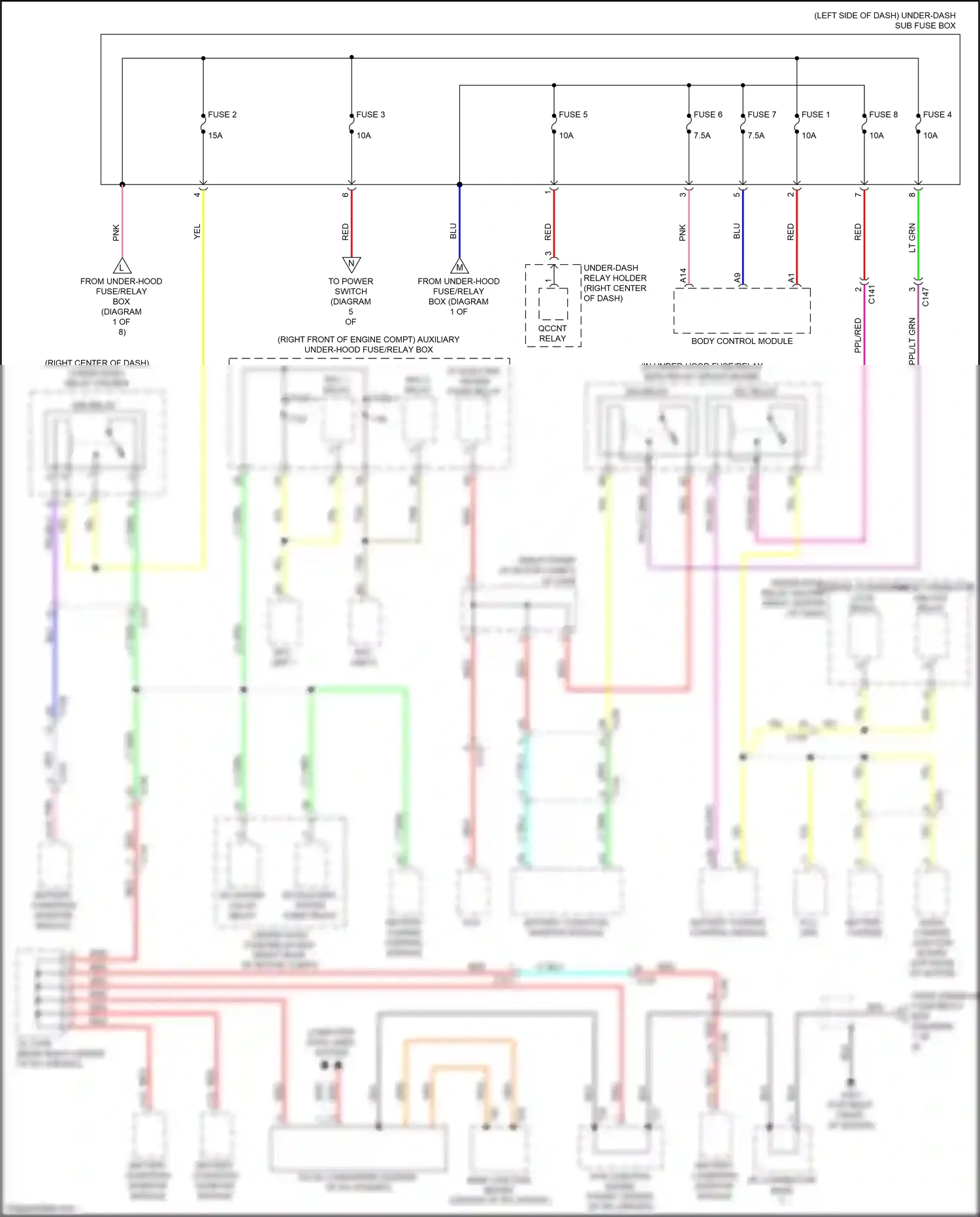 Wiring diagram body control module for Honda Clarity II (2016-2021) (25 of 36)