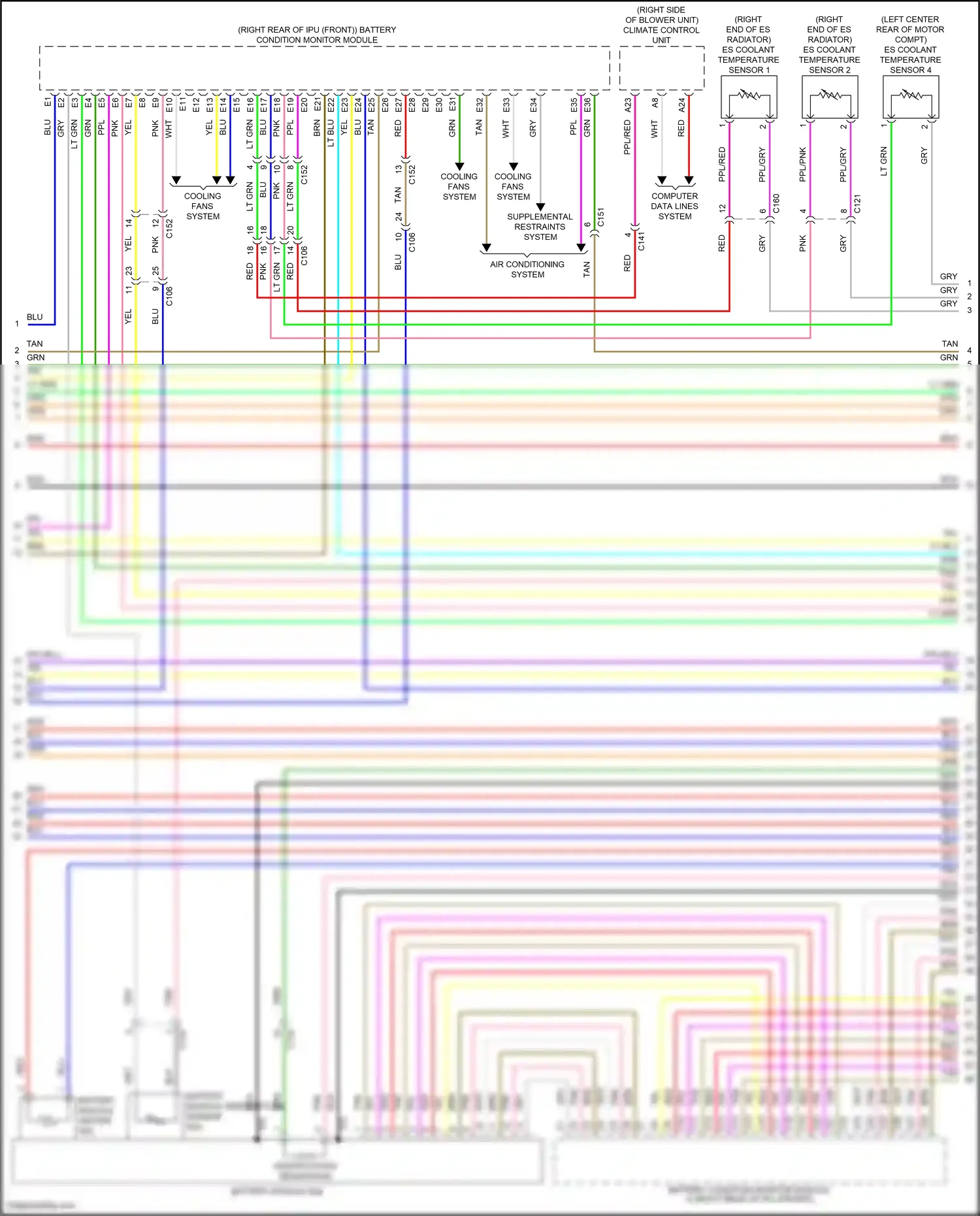 Wiring diagram climate control unit for Honda Clarity II (2016-2021) (13 of 13)