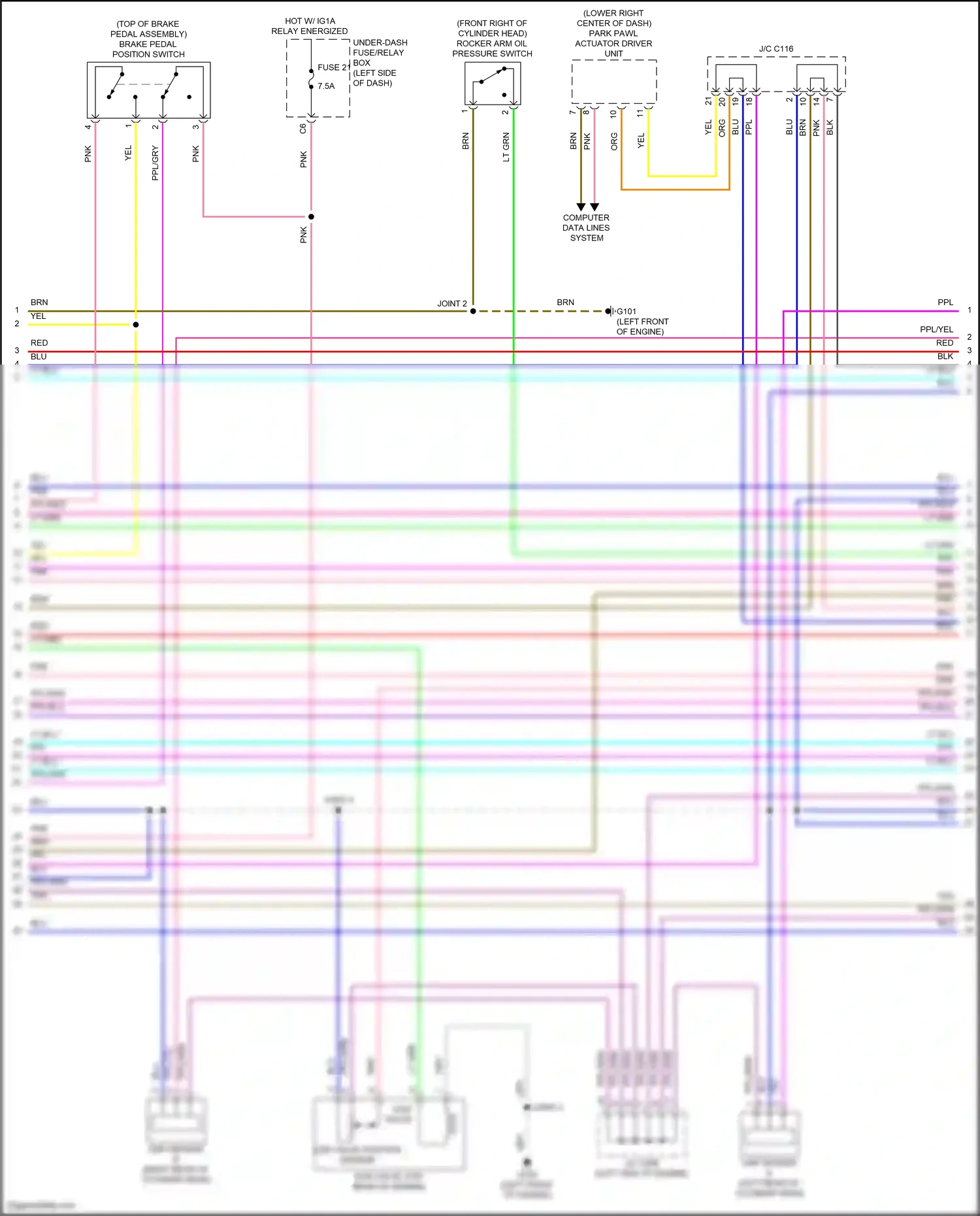 Wiring diagram cmp sensor a for Honda Clarity II (2016-2021) (1 of 1)