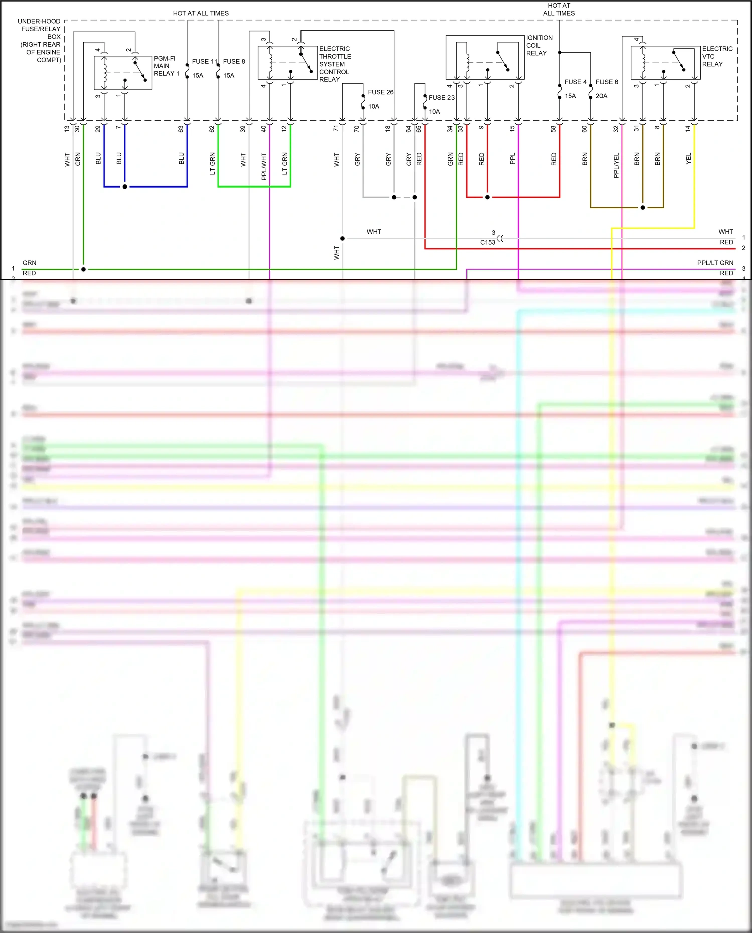 Wiring diagram computer data lines system for Honda Clarity II (2016-2021) (73 of 93)