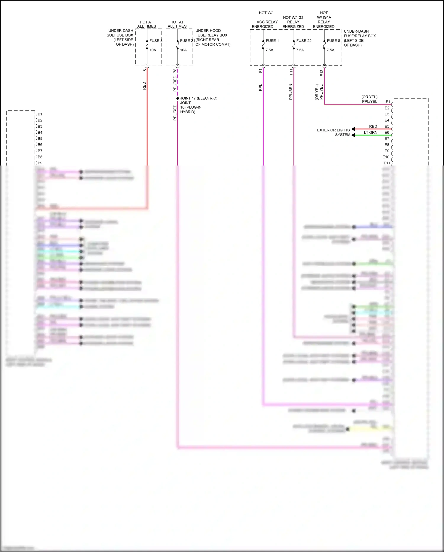 Wiring diagram computer data lines system for Honda Clarity II (2016-2021) (42 of 93)