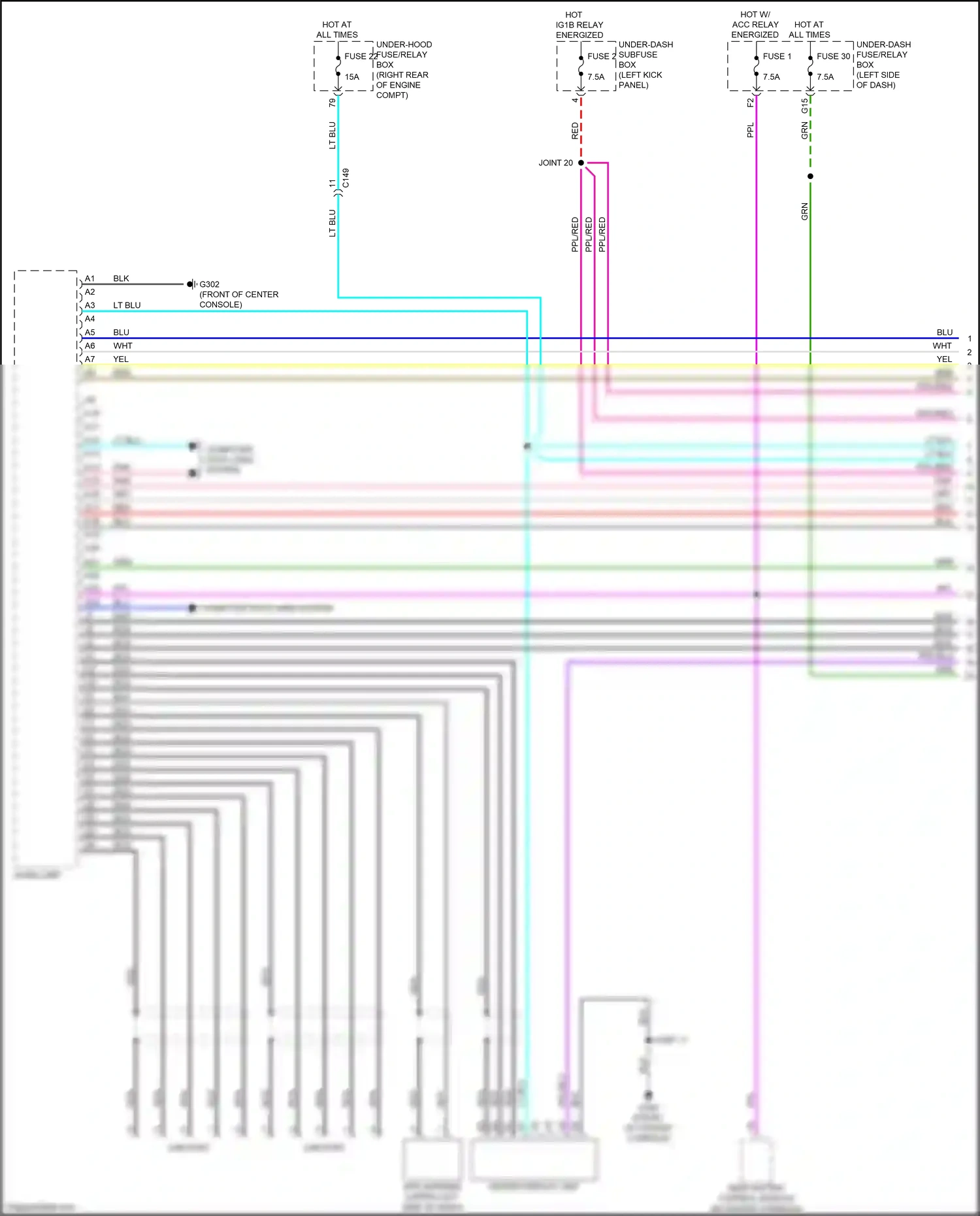 Wiring diagram computer data lines system for Honda Clarity II (2016-2021) (6 of 93)