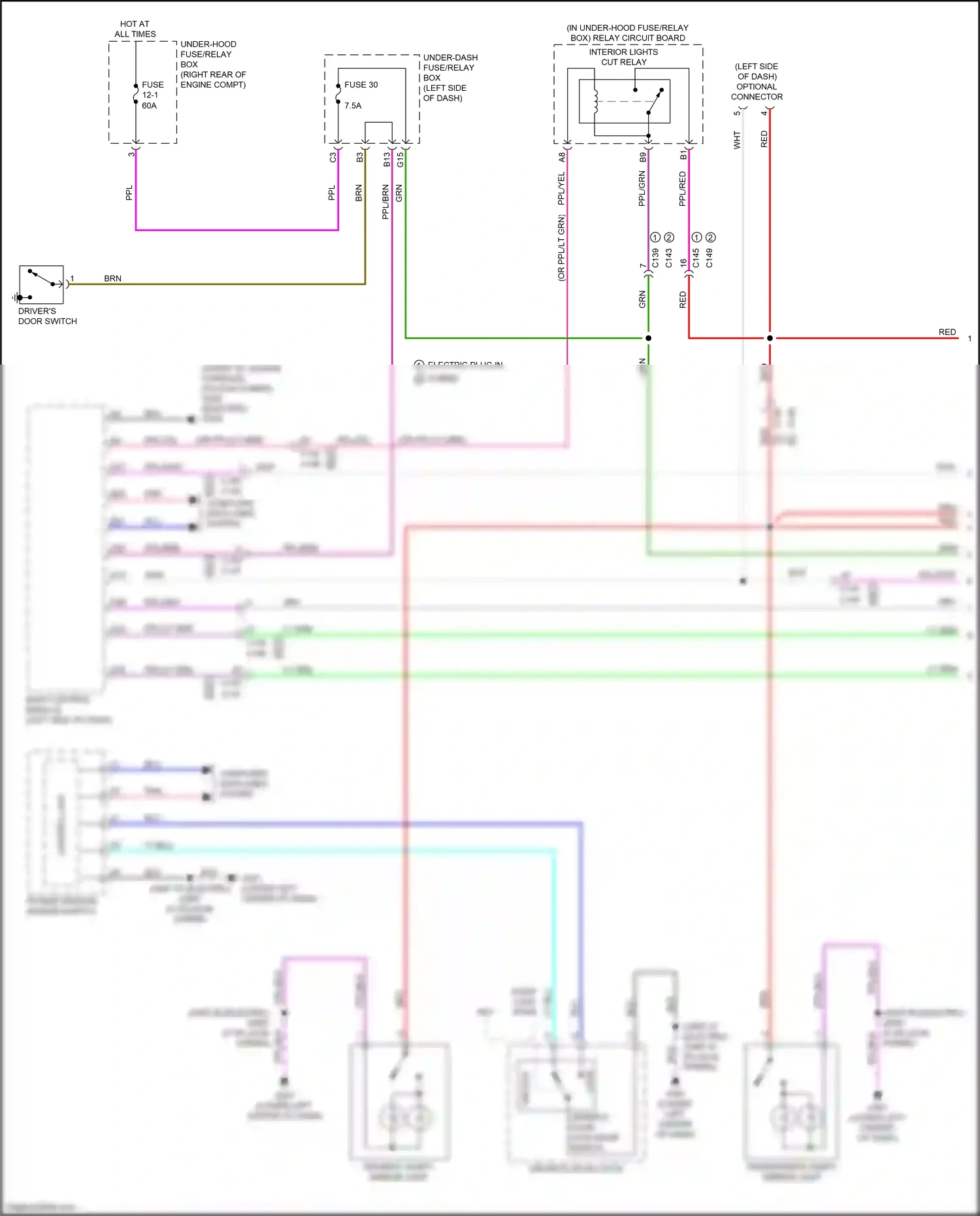 Wiring diagram computer data lines system for Honda Clarity II (2016-2021) (45 of 93)