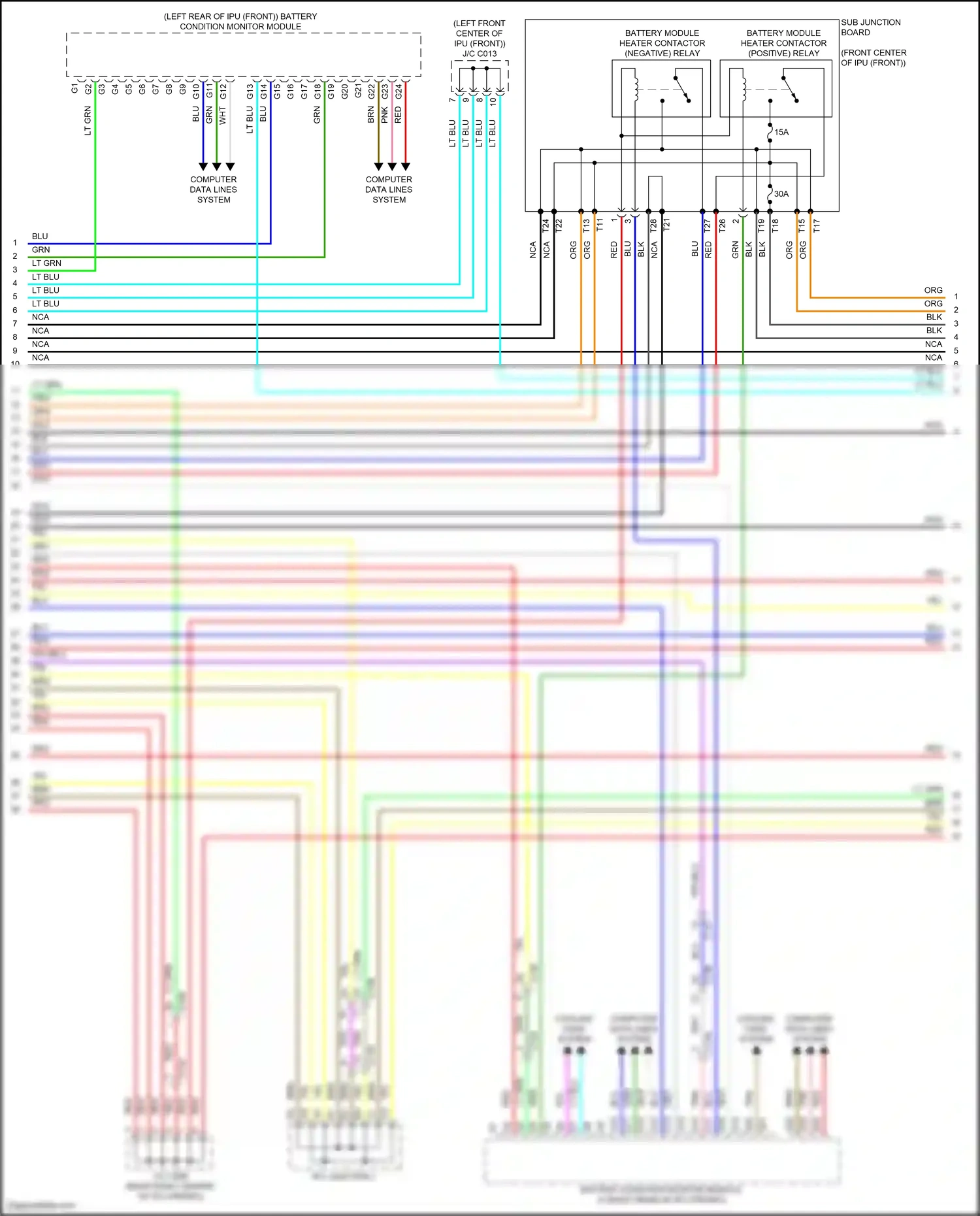 Wiring diagram computer data lines system for Honda Clarity II (2016-2021) (91 of 93)