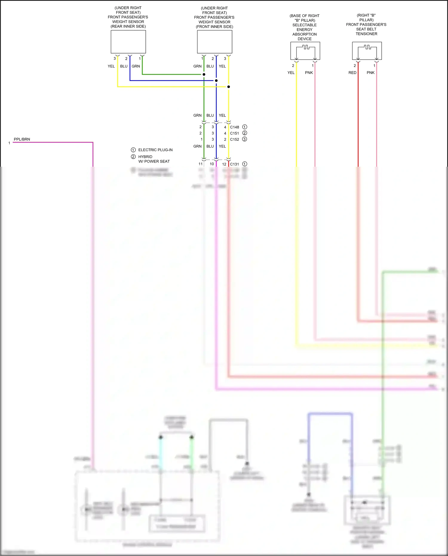 Wiring diagram computer data lines system for Honda Clarity II (2016-2021) (19 of 93)