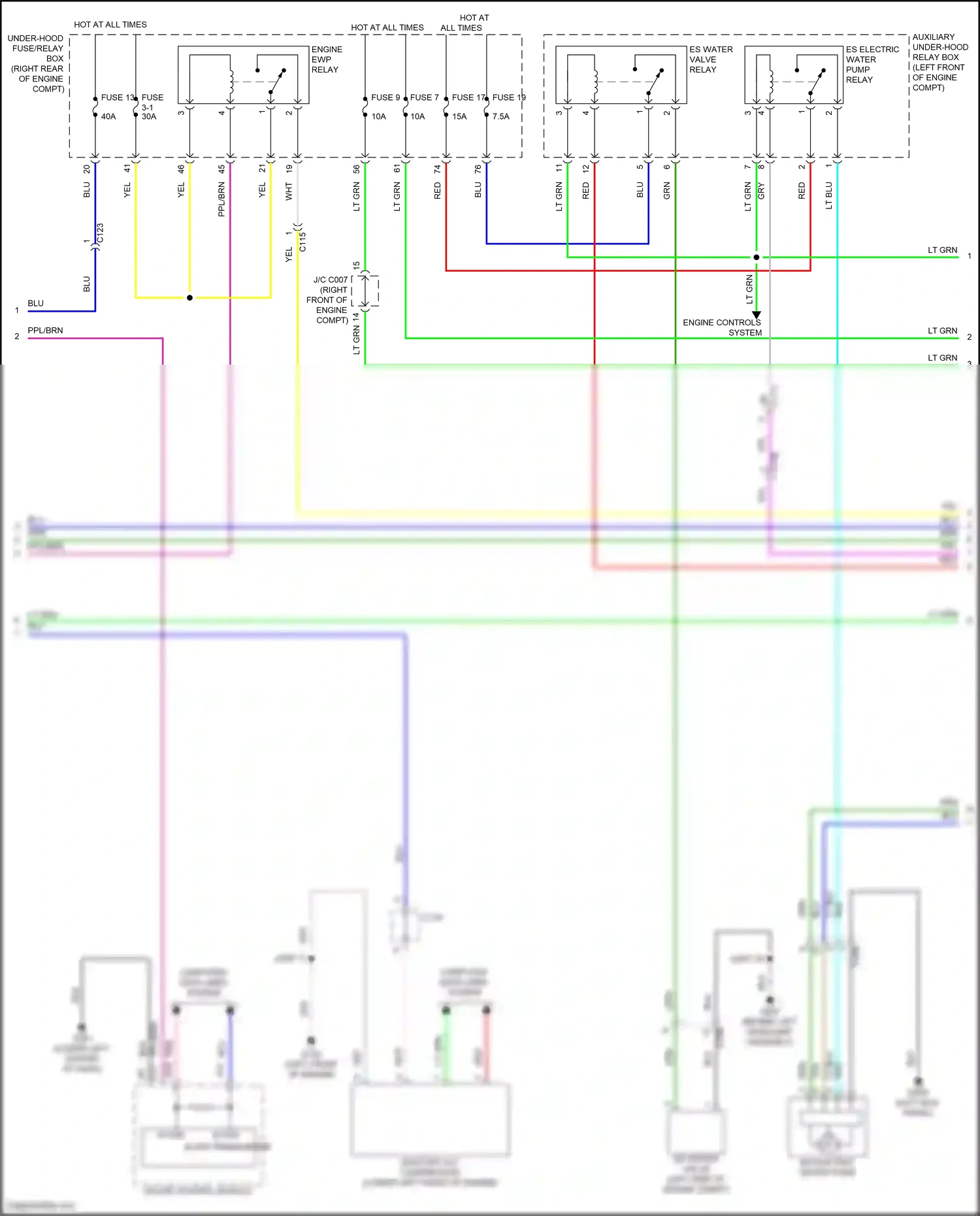 Wiring diagram computer data lines system for Honda Clarity II (2016-2021) (52 of 93)