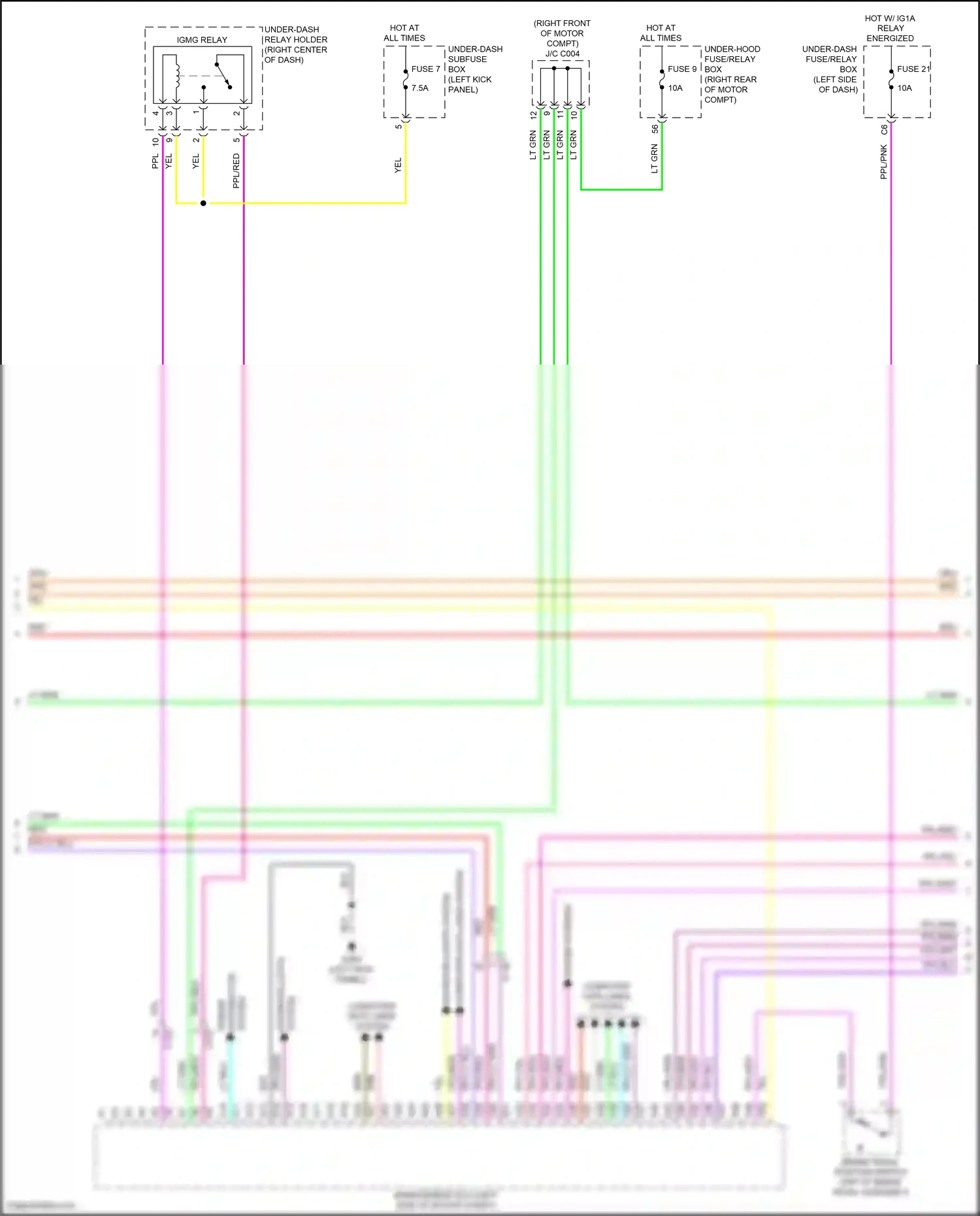 Wiring diagram computer data lines system for Honda Clarity II (2016-2021) (86 of 93)