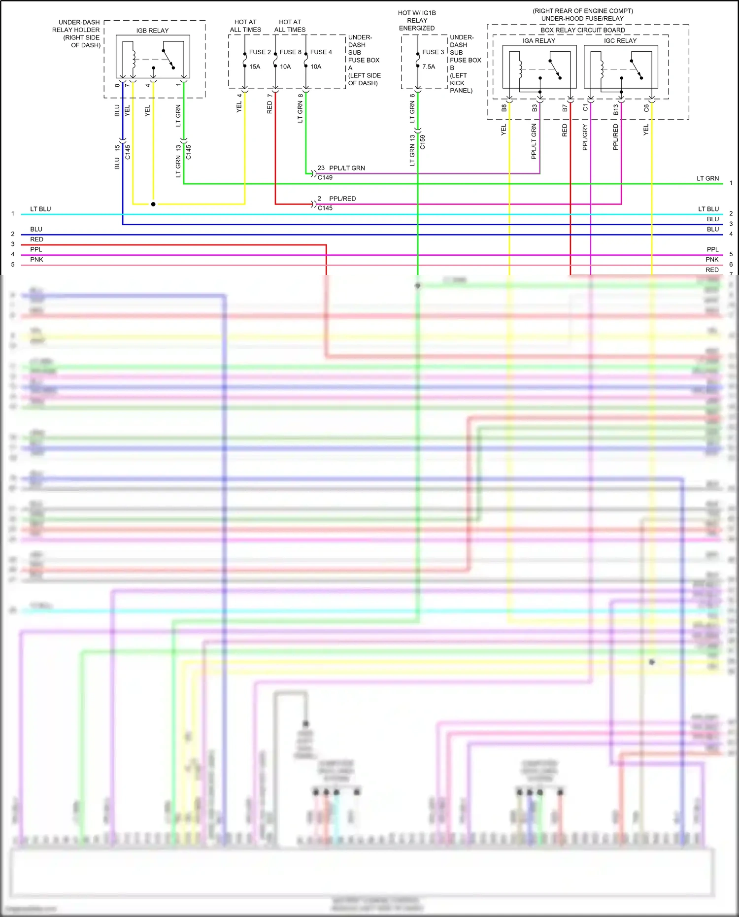 Wiring diagram computer data lines system for Honda Clarity II (2016-2021) (78 of 93)