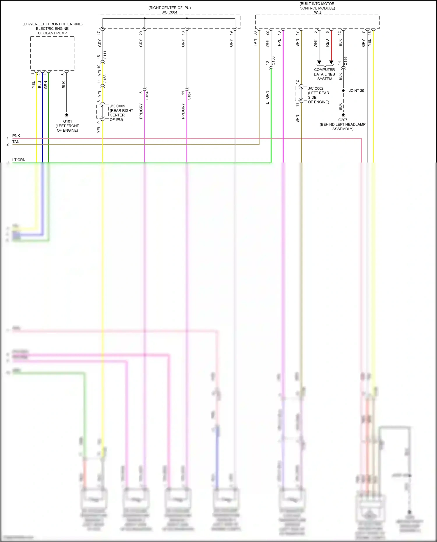 Wiring diagram computer data lines system for Honda Clarity II (2016-2021) (67 of 93)
