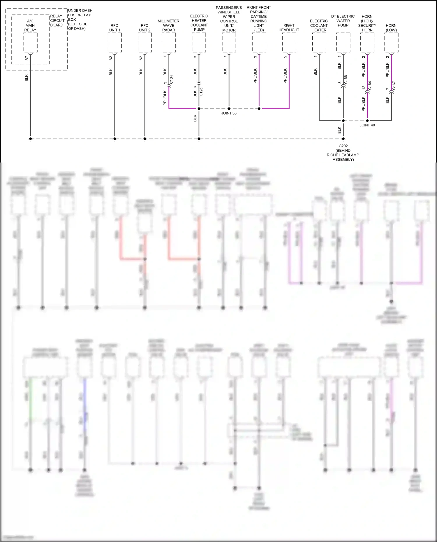Honda Clarity II (2016-2021) console accessory power socket wiring diagram  (1 of 4)